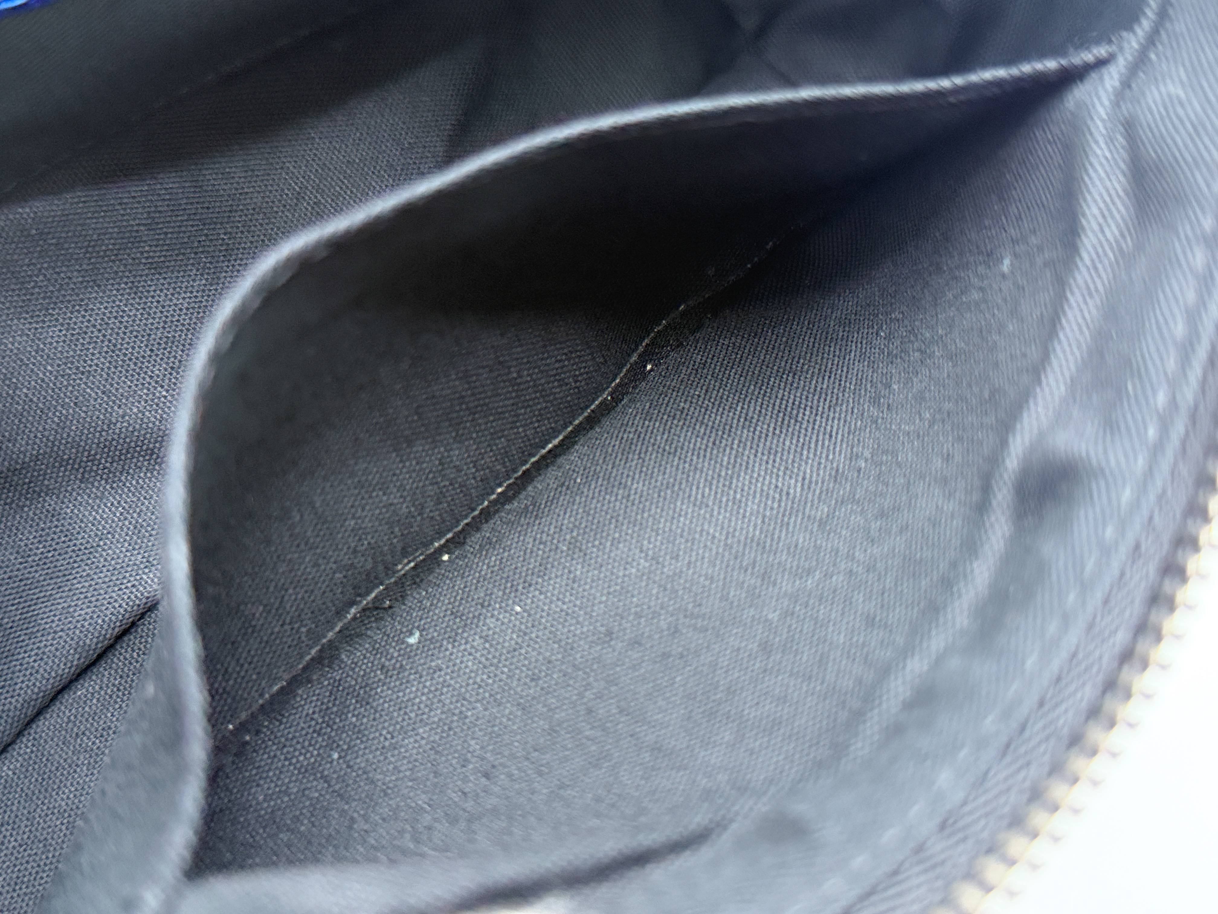 Blue Label Leather Canvas Handbag — view 12
