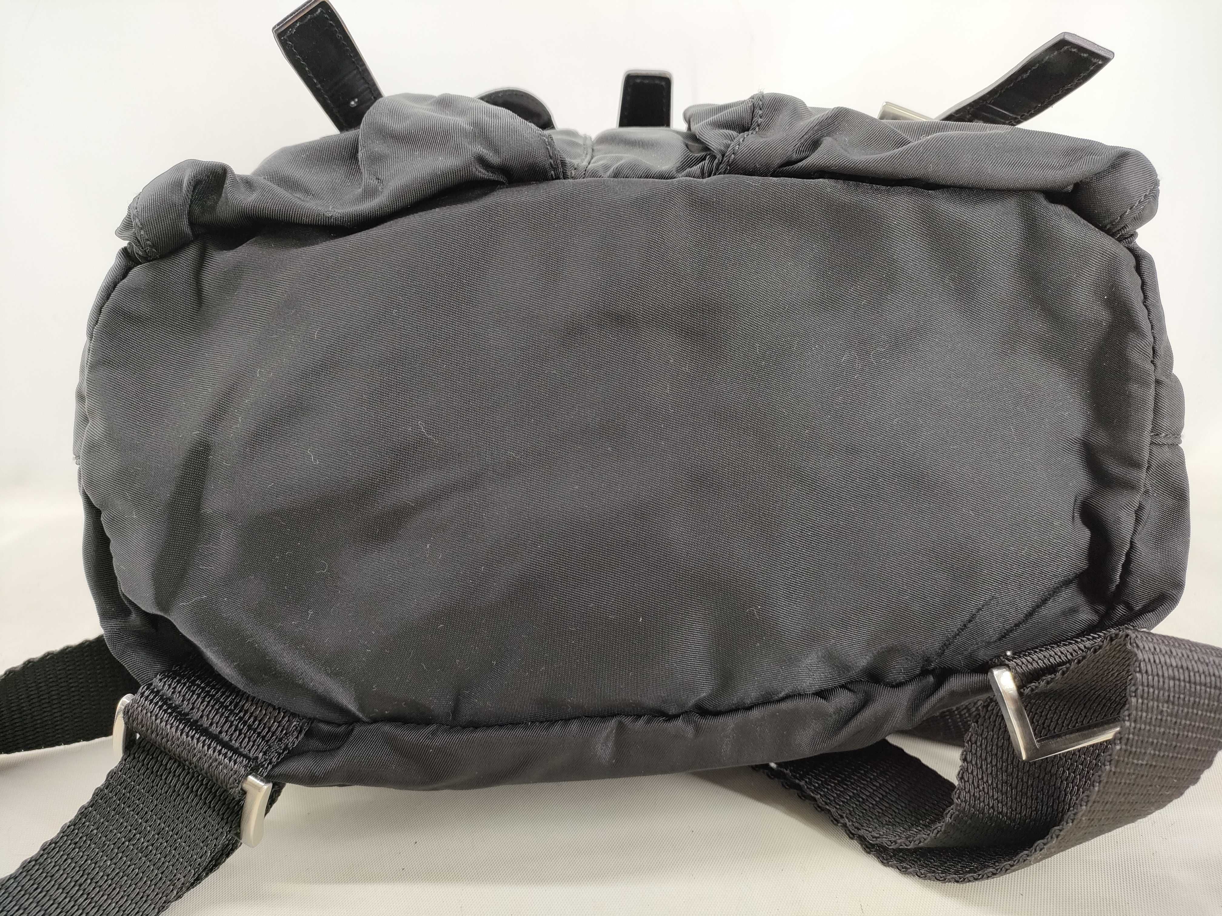 nylon backpack, black nylon backpack. — view 3