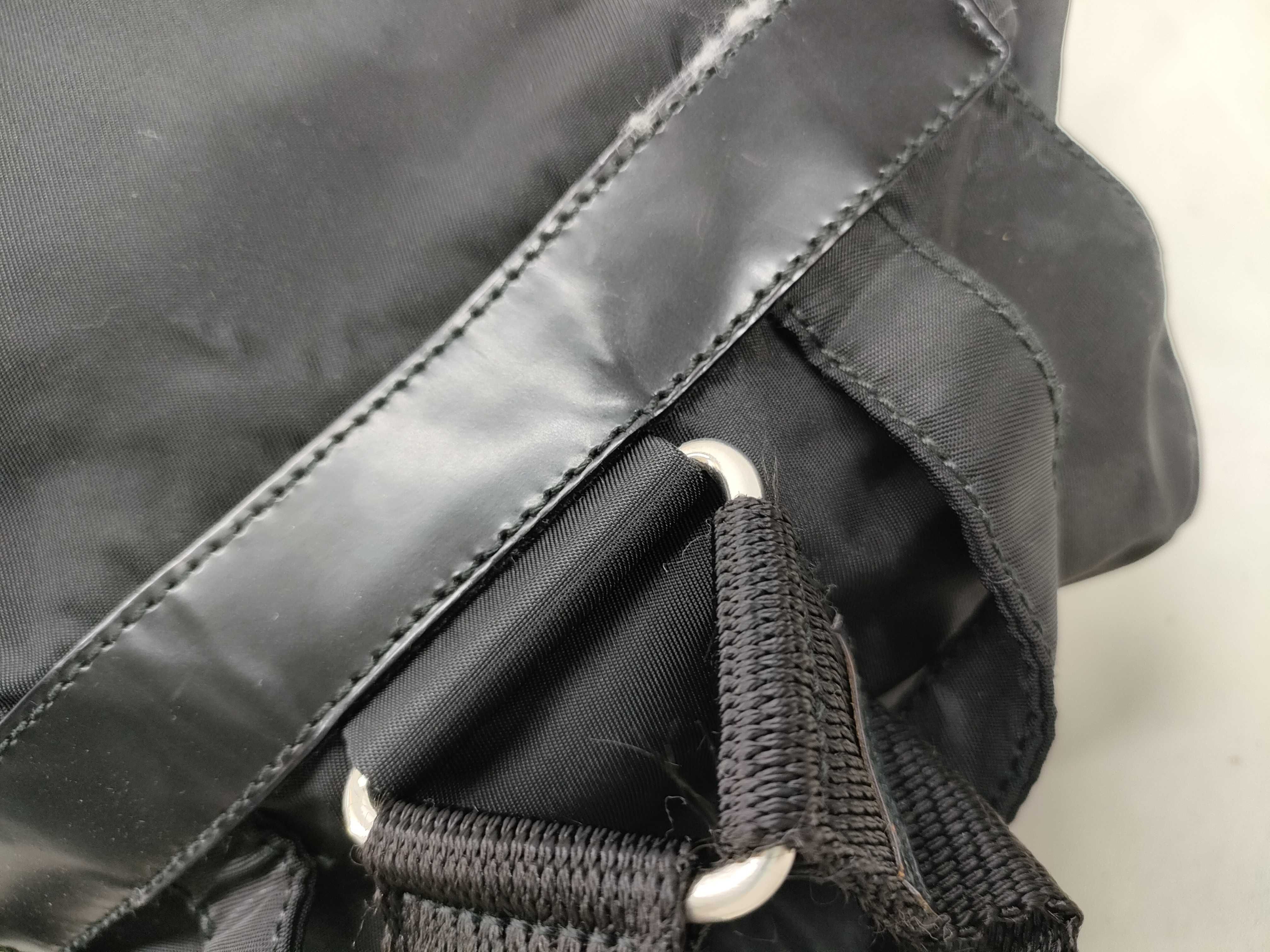 nylon backpack, black nylon backpack. — view 7