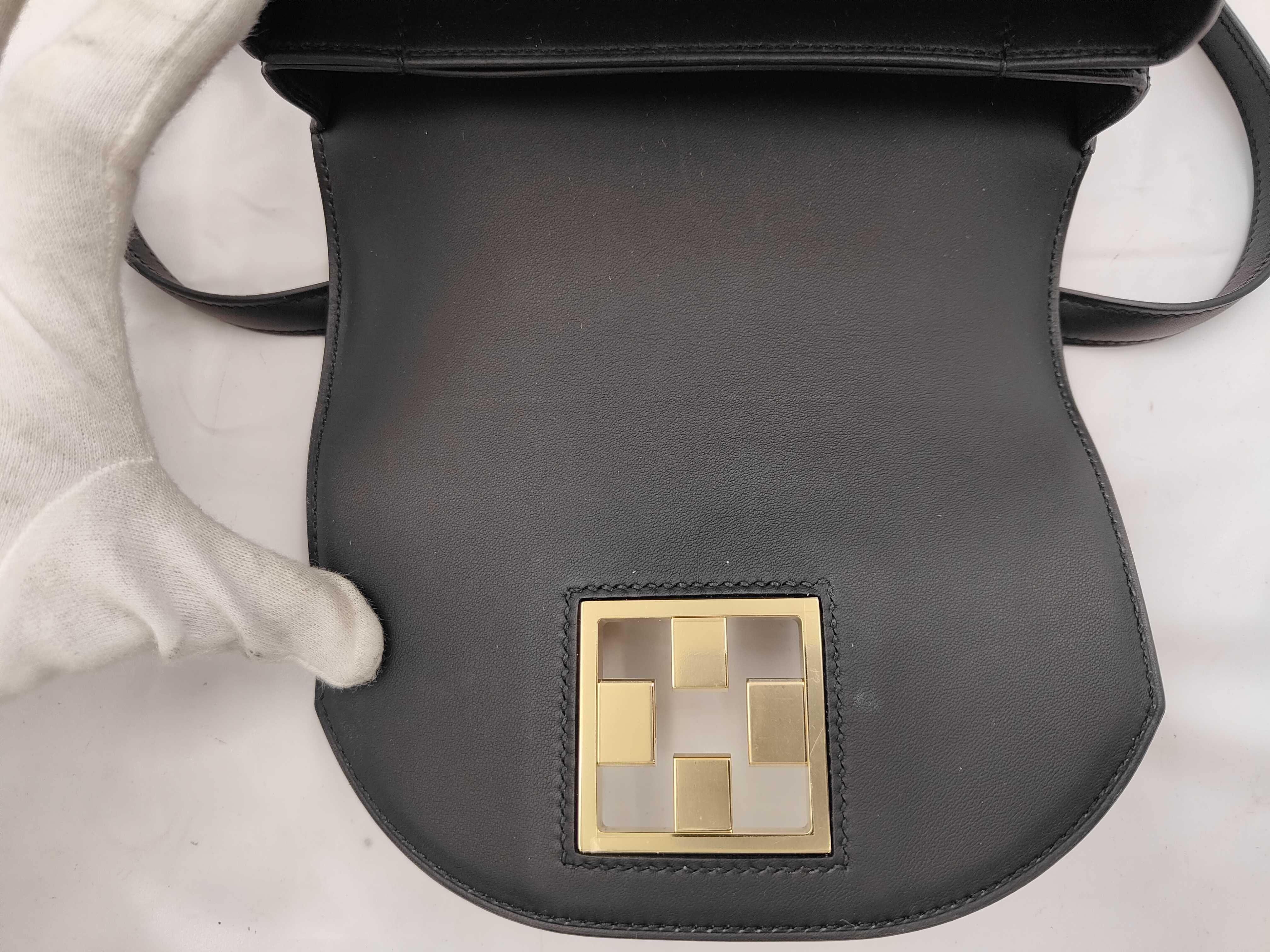 Mosaic Box Calf Black D Stamp GD Shoulder Bag — view 6