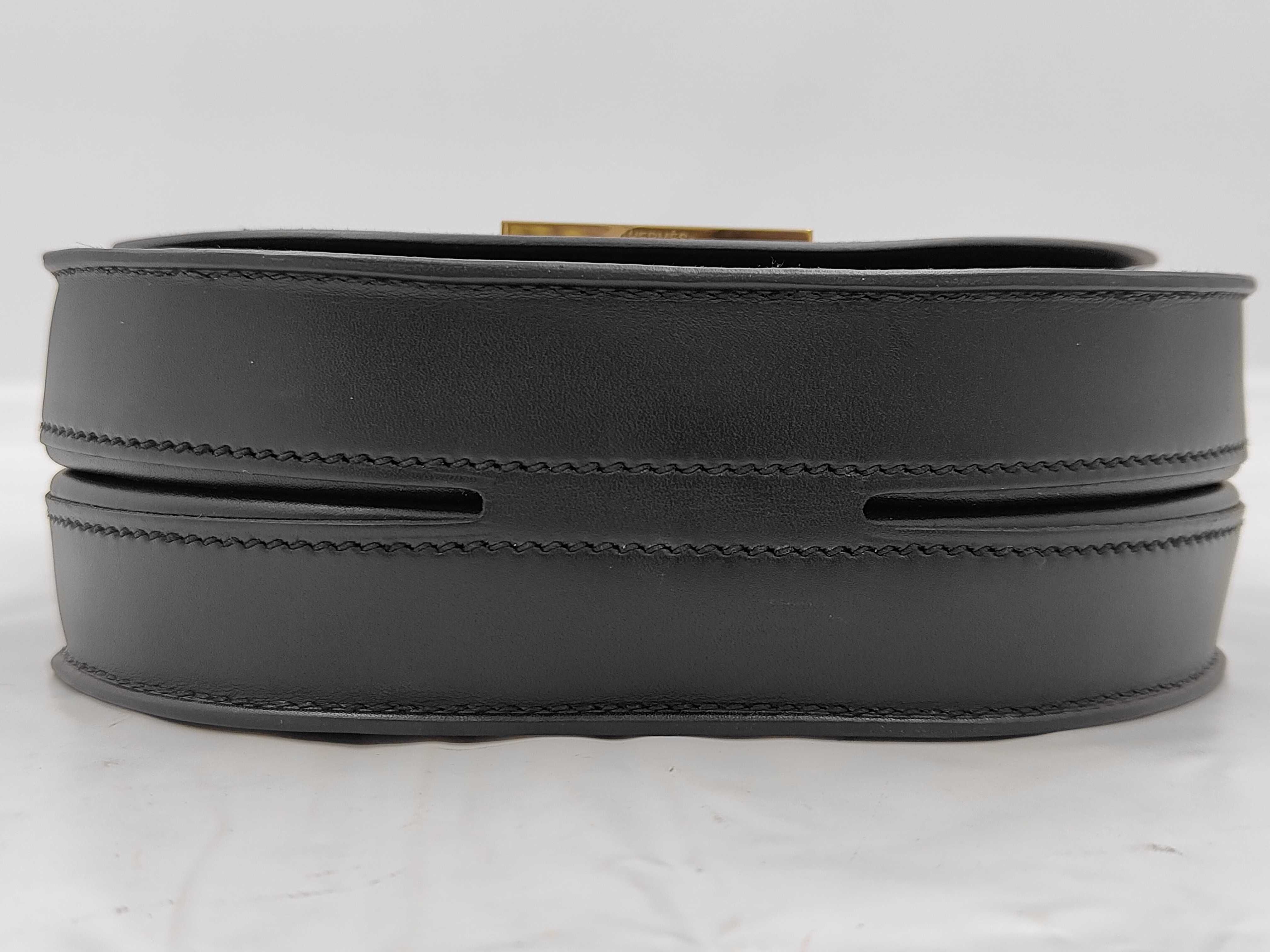 Mosaic Box Calf Black D Stamp GD Shoulder Bag — view 8