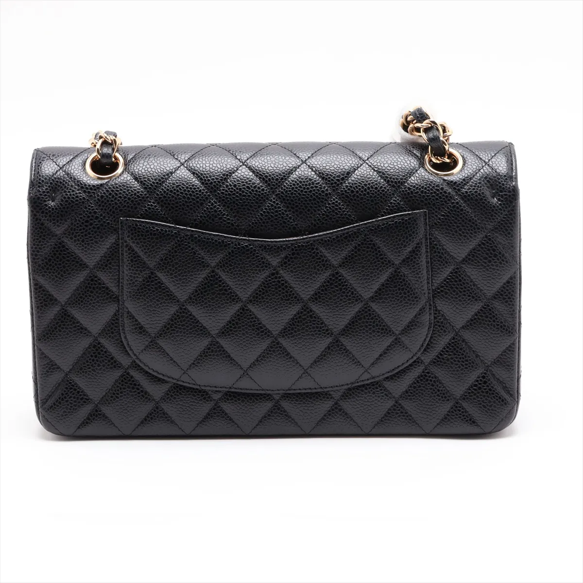 [Individually packaged] Chanel Matelassé 25 Canvas Double Flap Double Chain Bag, Black with Gold Hardware, 311402619, Serial Number 31-A01112 — view 2