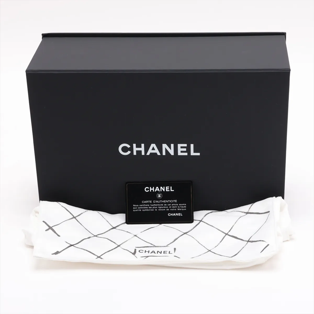 [Individually packaged] Chanel Matelassé 25 Canvas Double Flap Double Chain Bag, Black with Gold Hardware, 311402619, Serial Number 31-A01112 — view 11