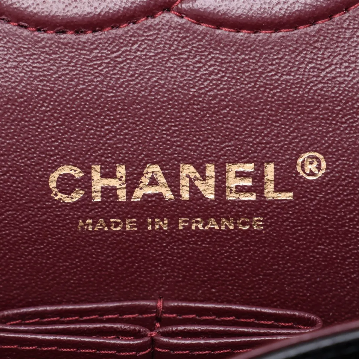 [Individually packaged] Chanel Matelassé 25 Canvas Double Flap Double Chain Bag, Black with Gold Hardware, 311402619, Serial Number 31-A01112 — view 10