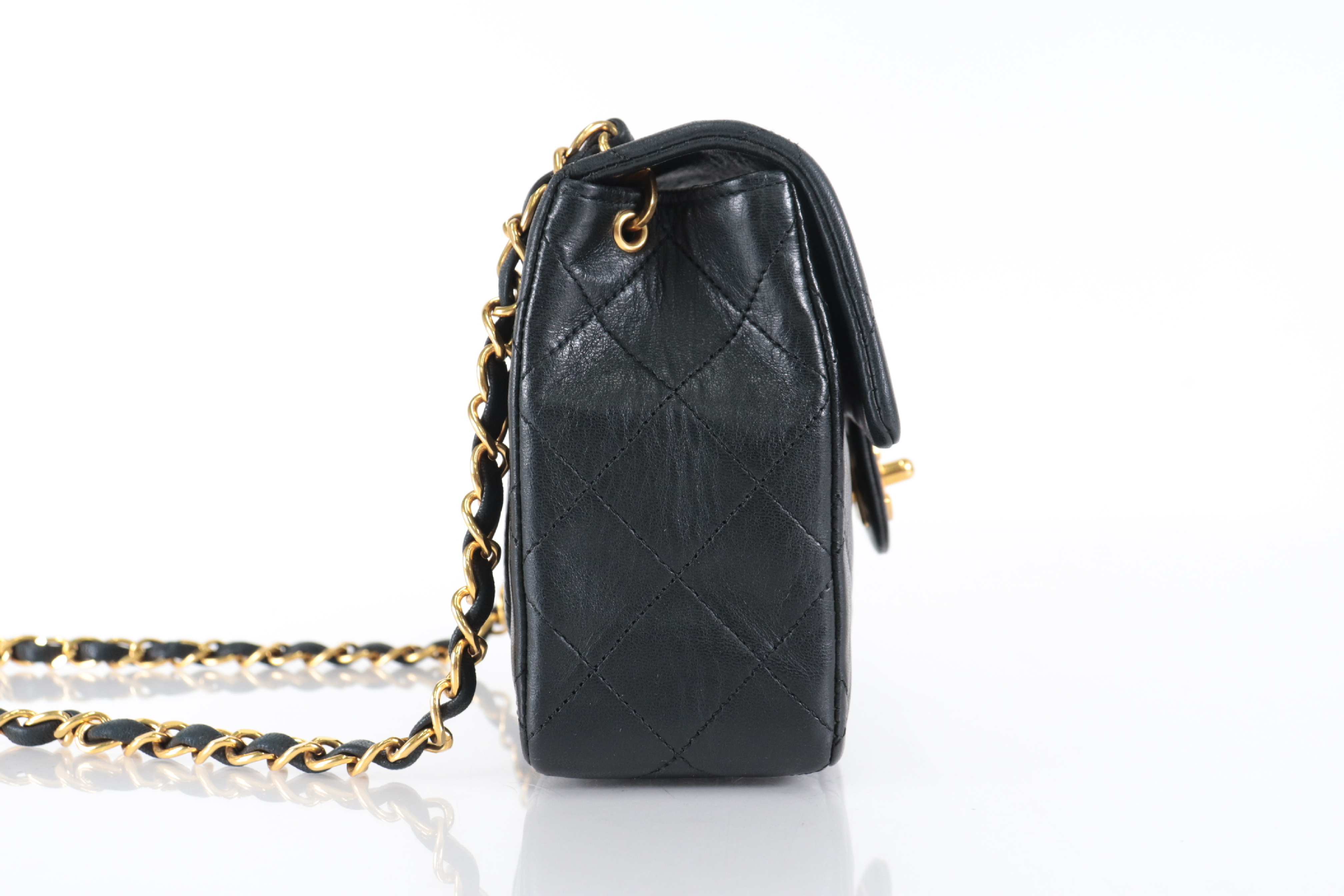 Mini Matelassé Lambskin Chain Shoulder Bag (Series 4) — view 3