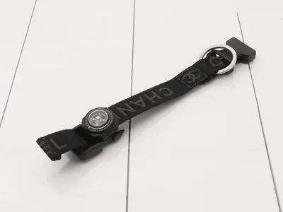 Keyring, Black, Series 8, with compass