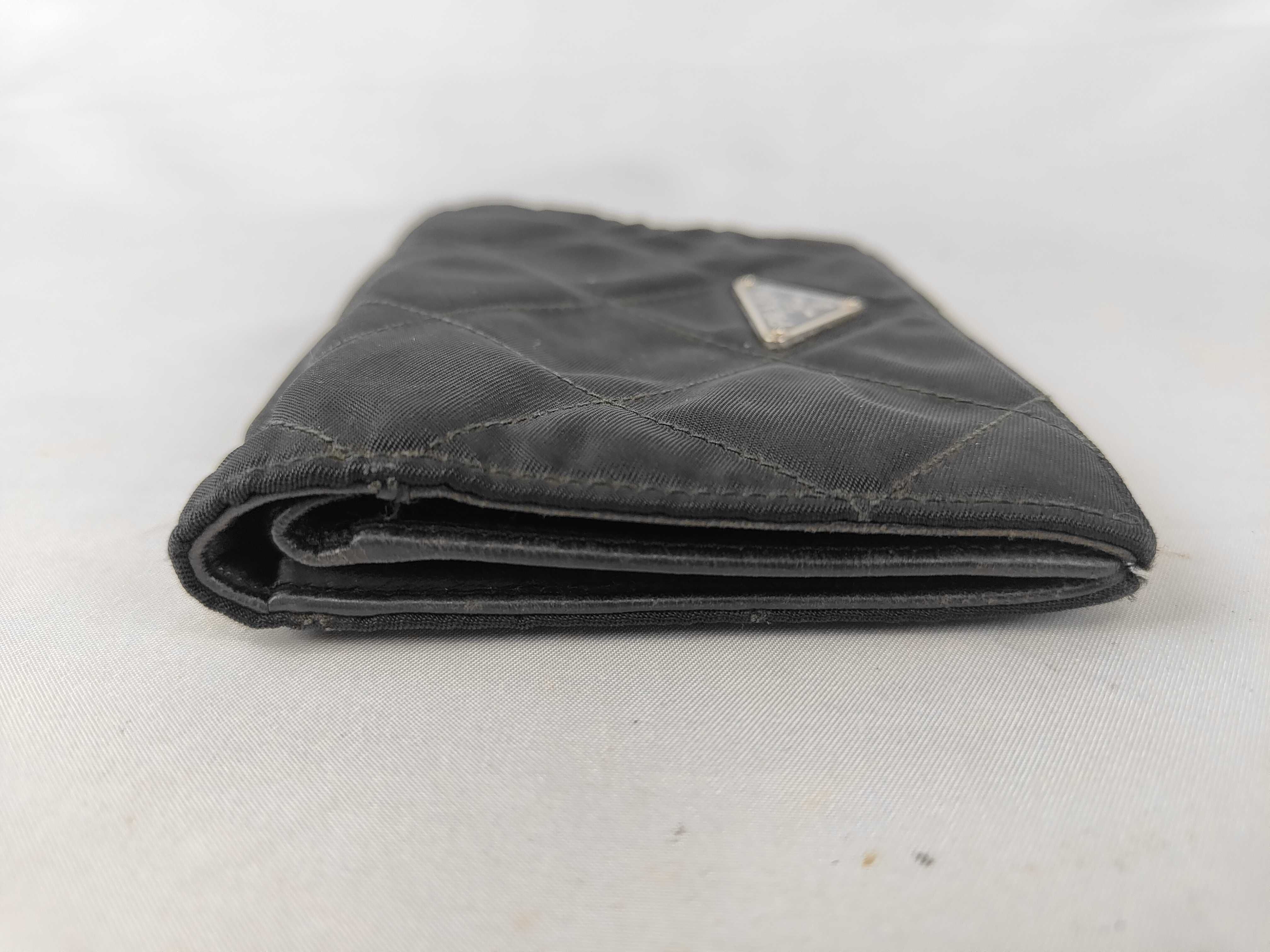 Triangle Logo Nylon Bi-fold Wallet — view 4