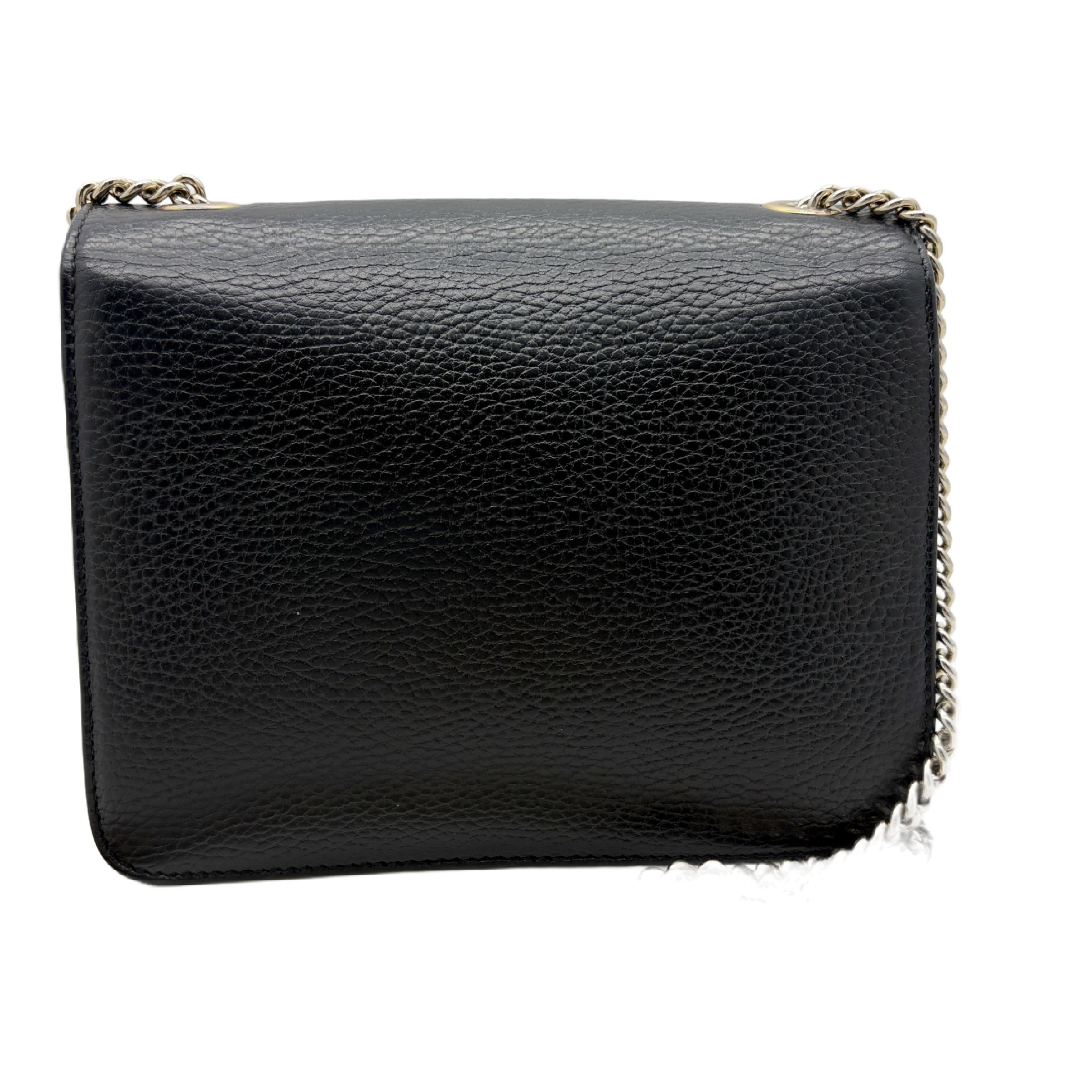 Small leather shoulder bag with interlocking G logo — view 2