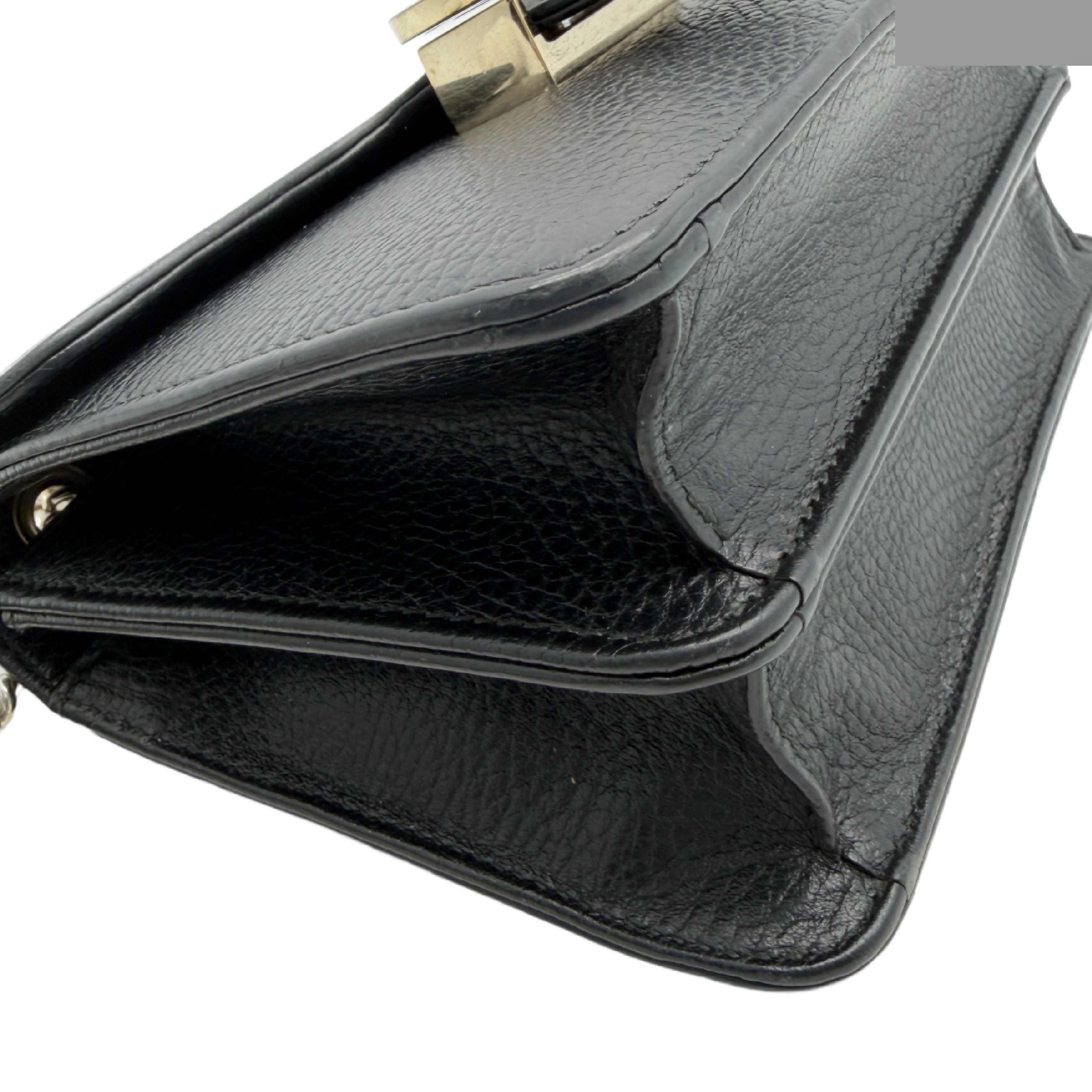 Small leather shoulder bag with interlocking G logo — view 4
