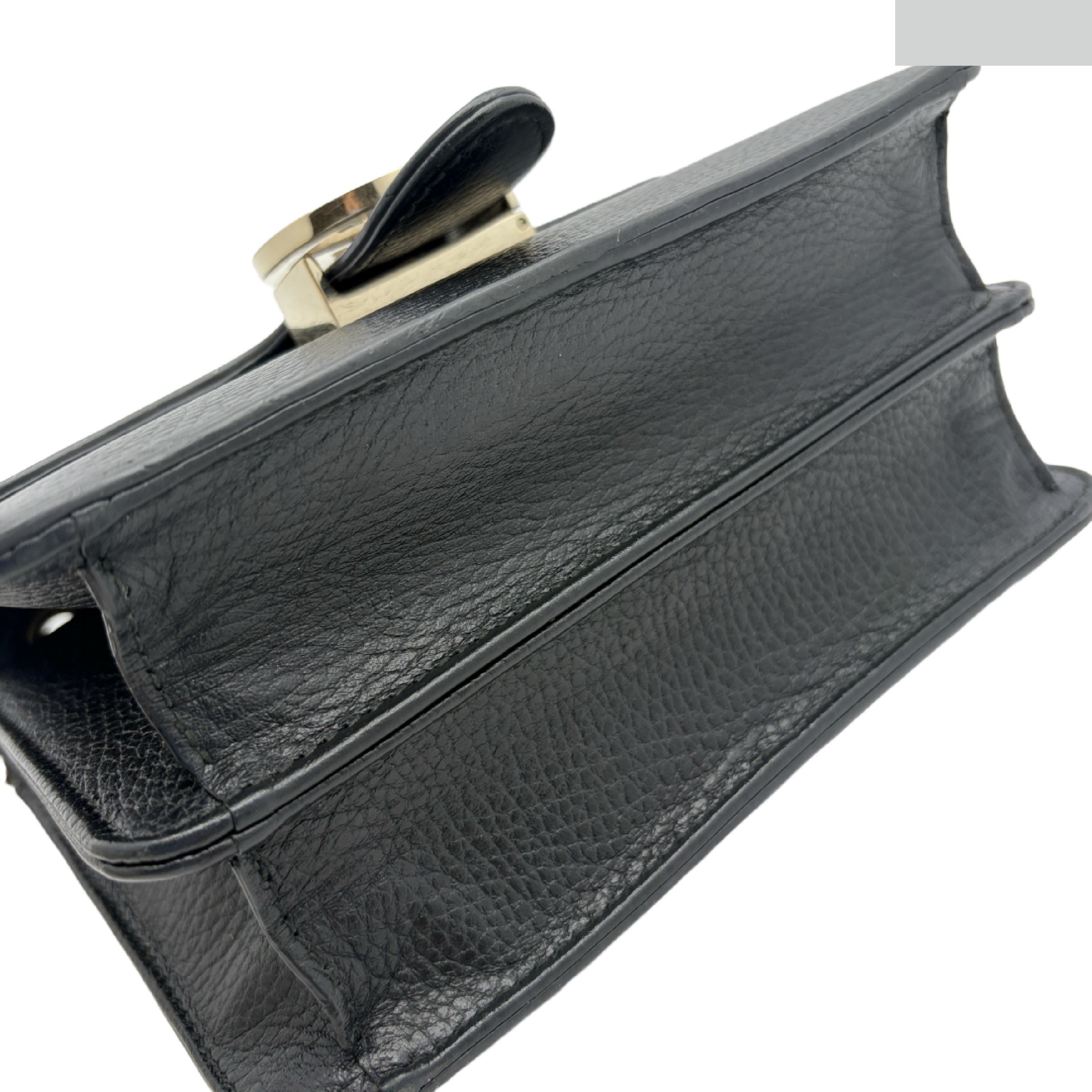 Small leather shoulder bag with interlocking G logo — view 5