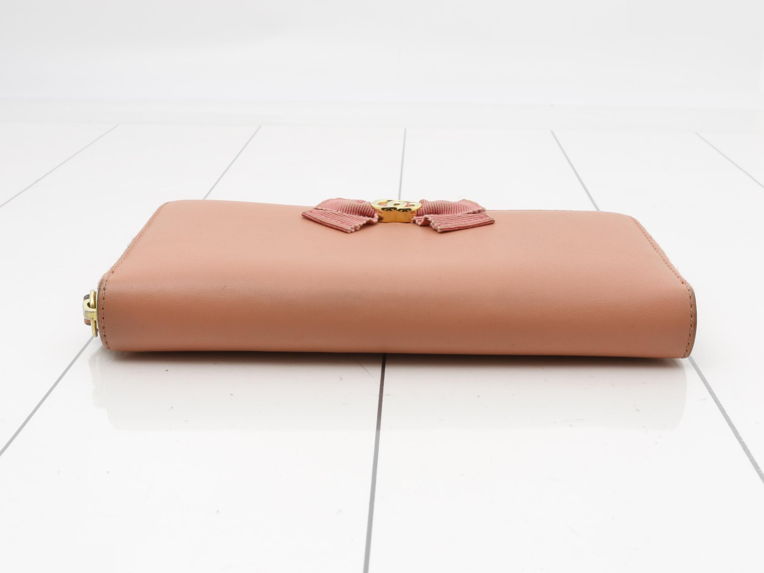 GG Marmont Ribbon Round Zipper Long Wallet — view 3