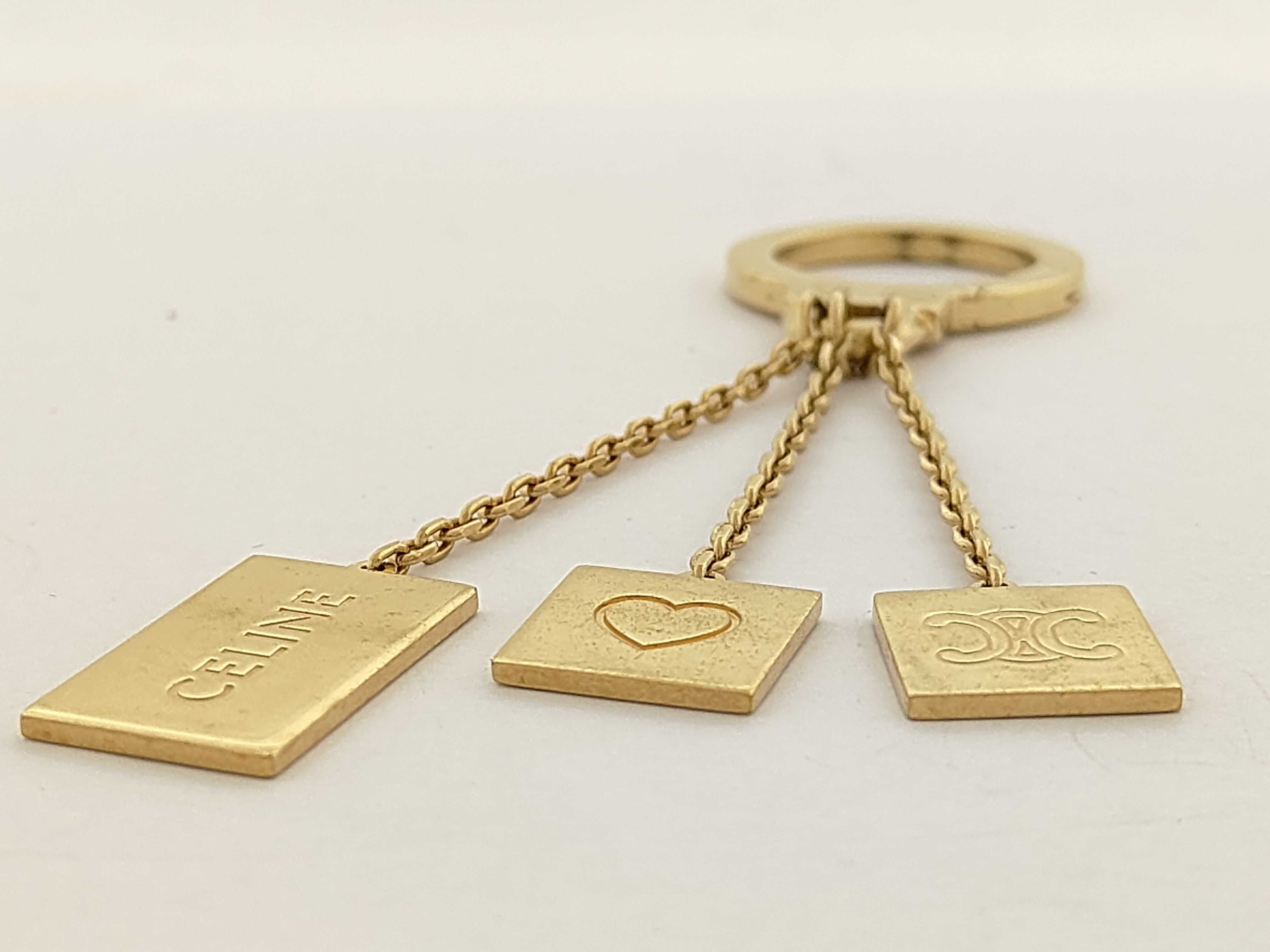Charm Logo Triomphe Plate Charm — view 4