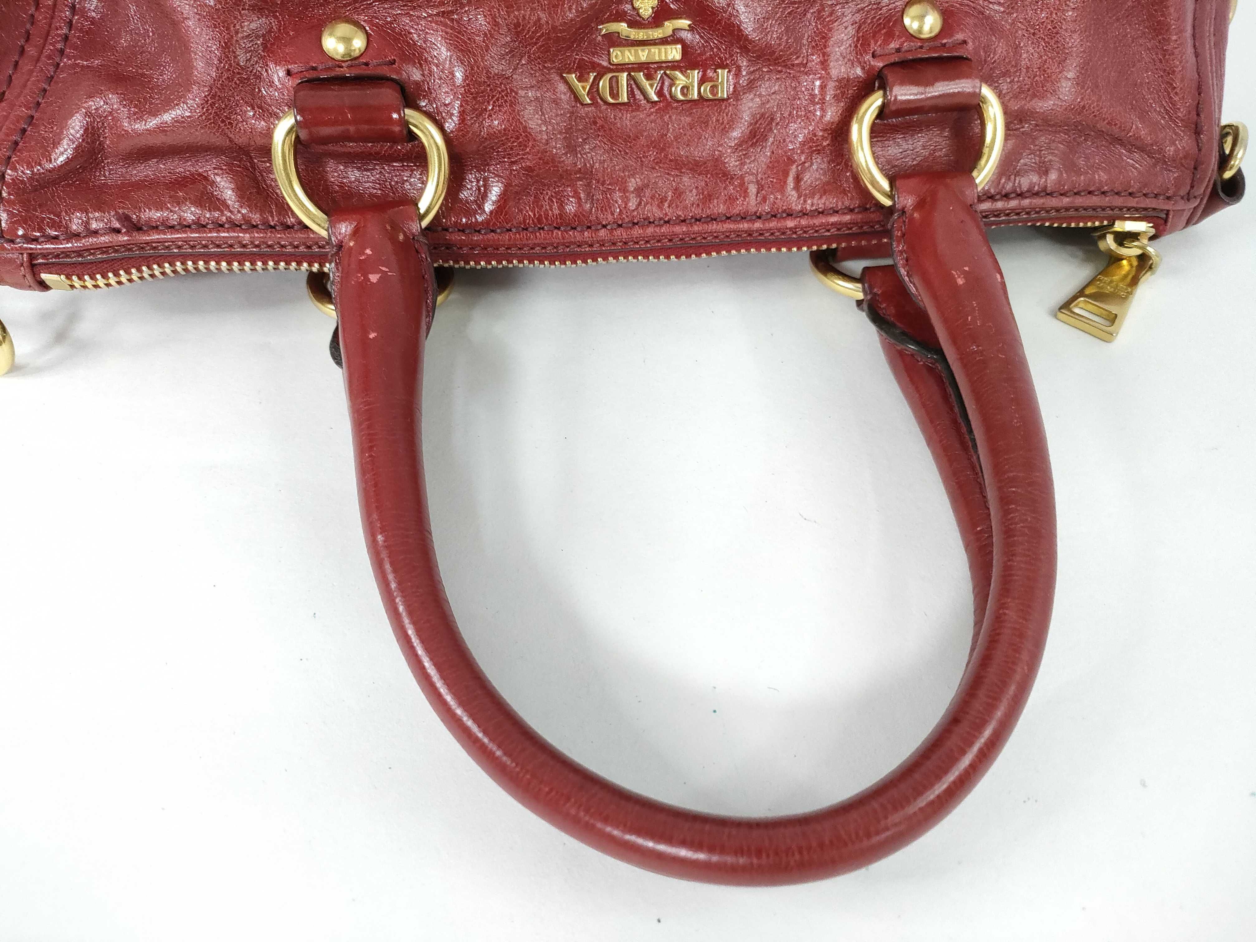 2-way handbag, crushed leather handbag — view 3
