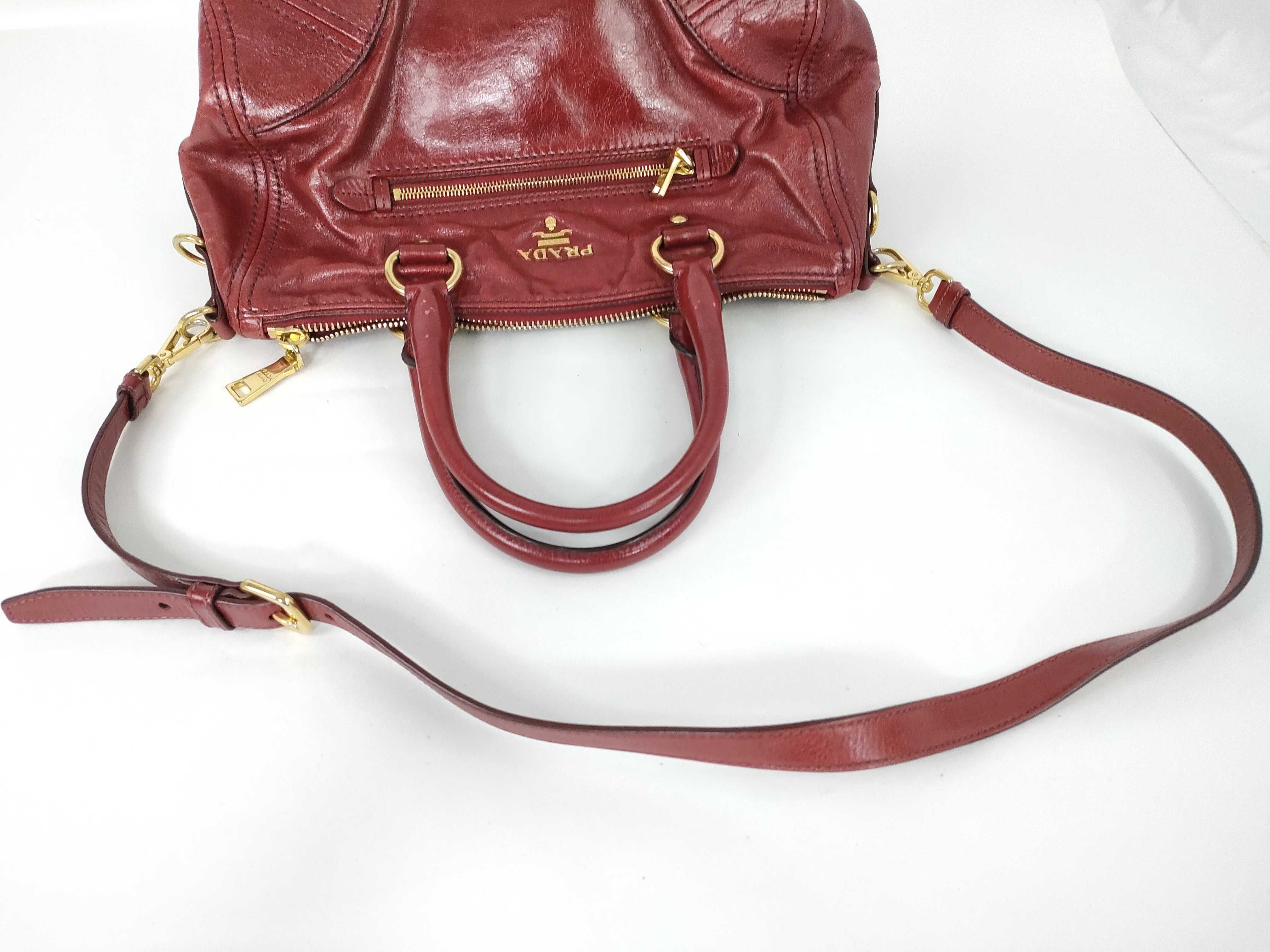 2-way handbag, crushed leather handbag — view 6