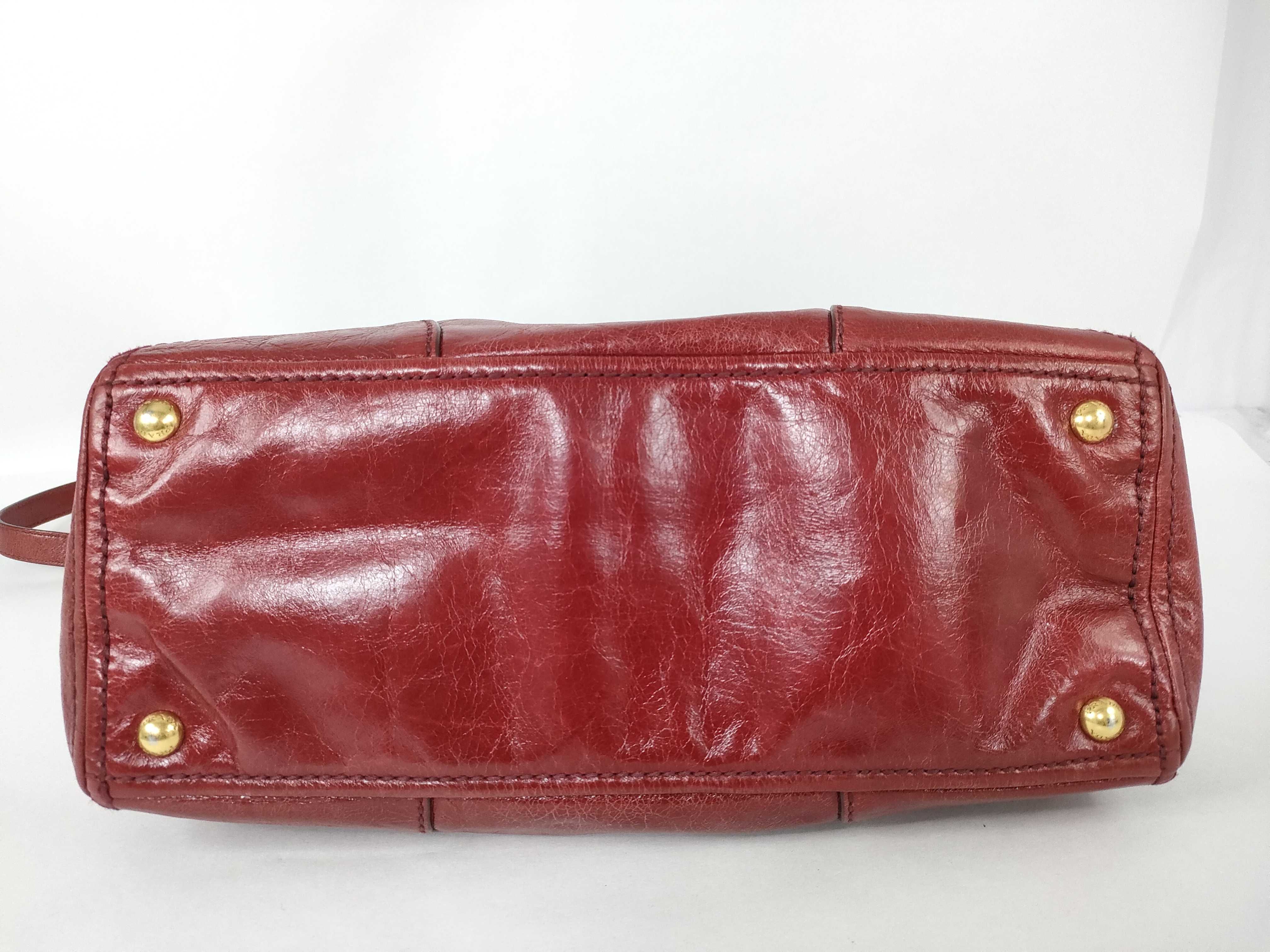 2-way handbag, crushed leather handbag — view 9