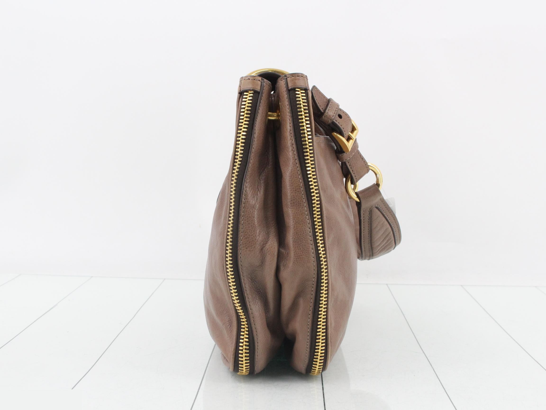 Leather, metal hardware, shoulder bag — view 3