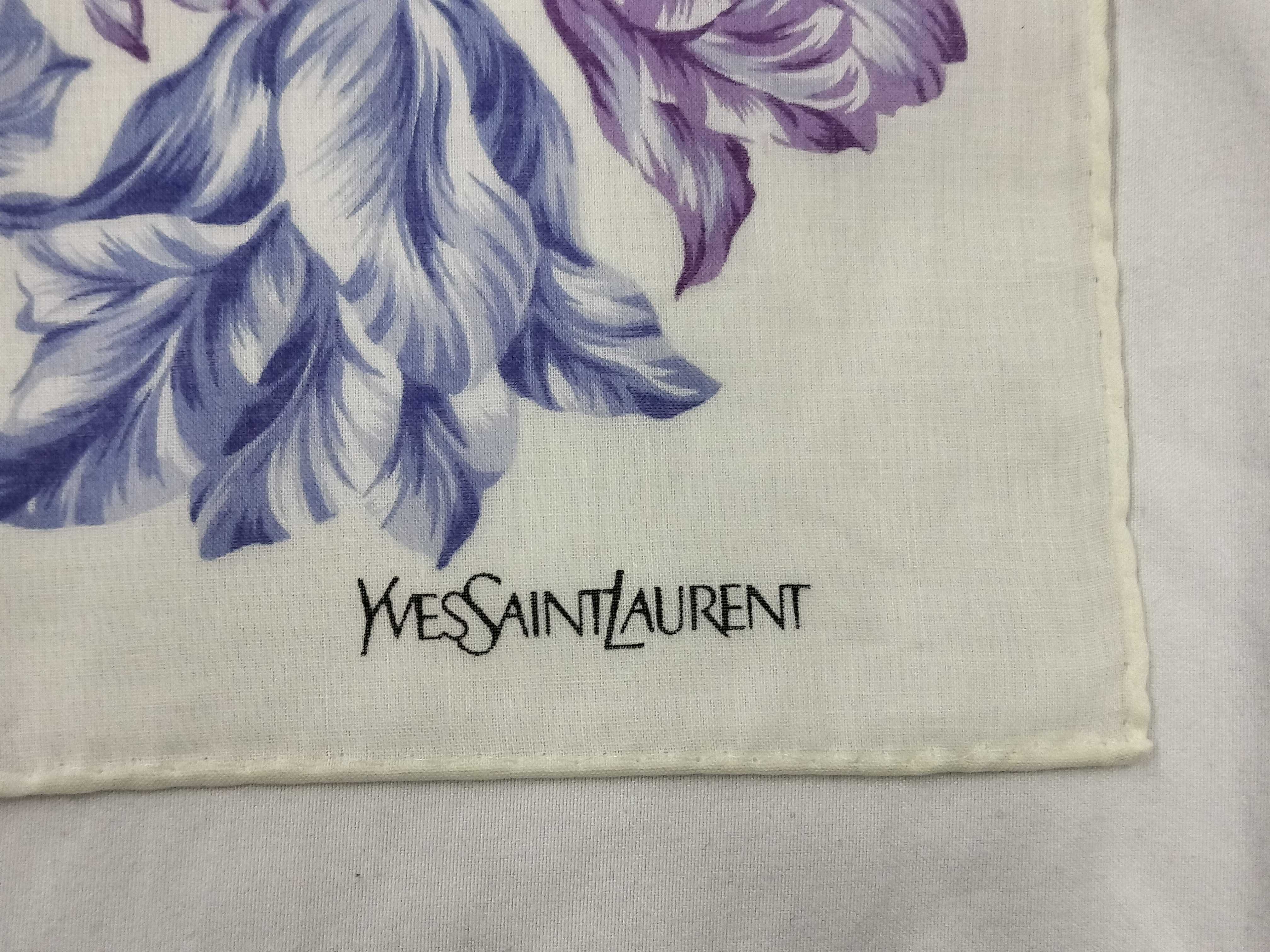handkerchief/scarf, tulip design, blue/purple, and other accessories. — view 3