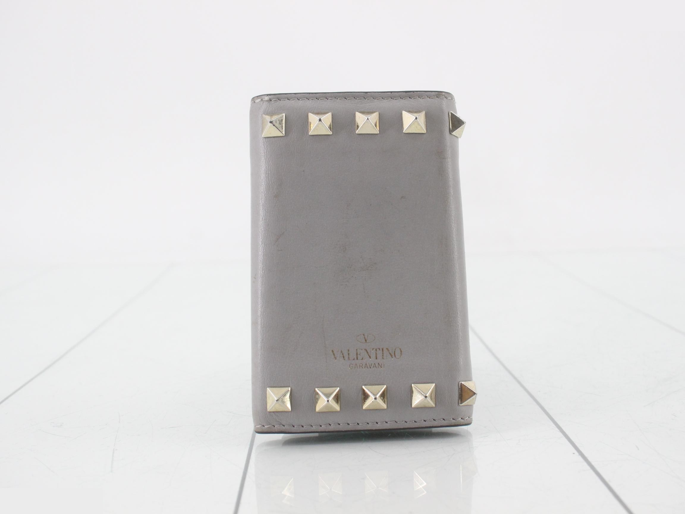 Red Valentino key case with studs — view 2