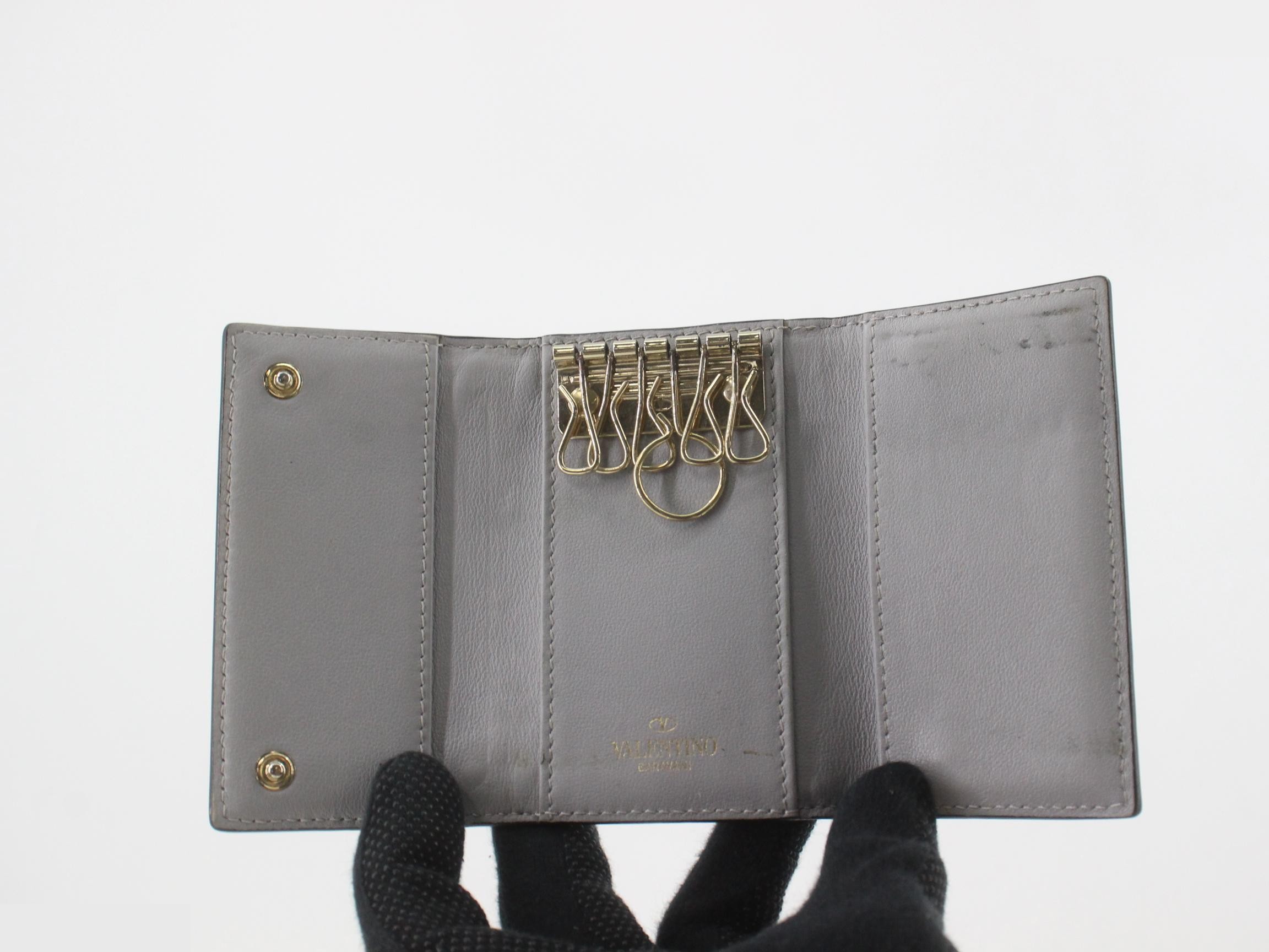 Red Valentino key case with studs — view 4