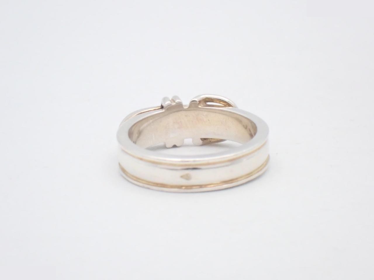 Ceinture ring, stamped 53, actual size #12, 925g/5.4g — view 2