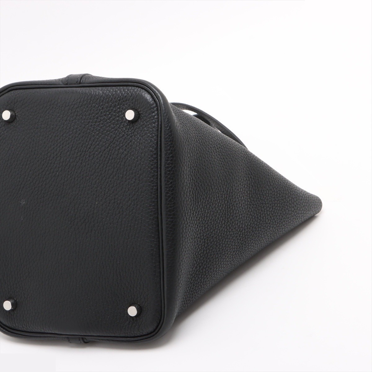 Picotin 22 MM, Taurillon Clemence leather, black, silver hardware, J: 2006 — view 2