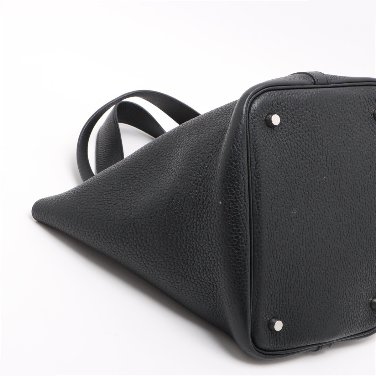 Picotin 22 MM, Taurillon Clemence leather, black, silver hardware, J: 2006 — view 3