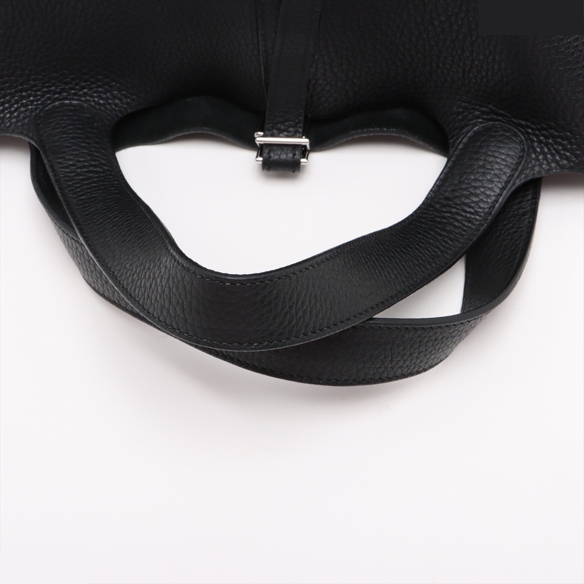 Picotin 22 MM, Taurillon Clemence leather, black, silver hardware, J: 2006 — view 4