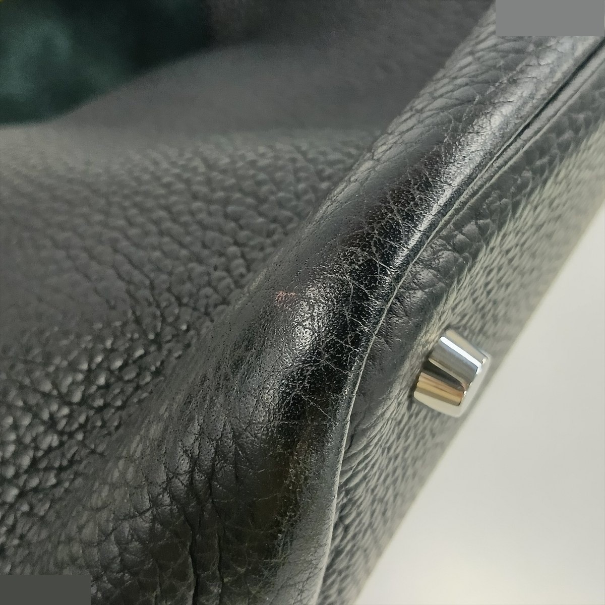 Picotin 22 MM, Taurillon Clemence leather, black, silver hardware, J: 2006 — view 9
