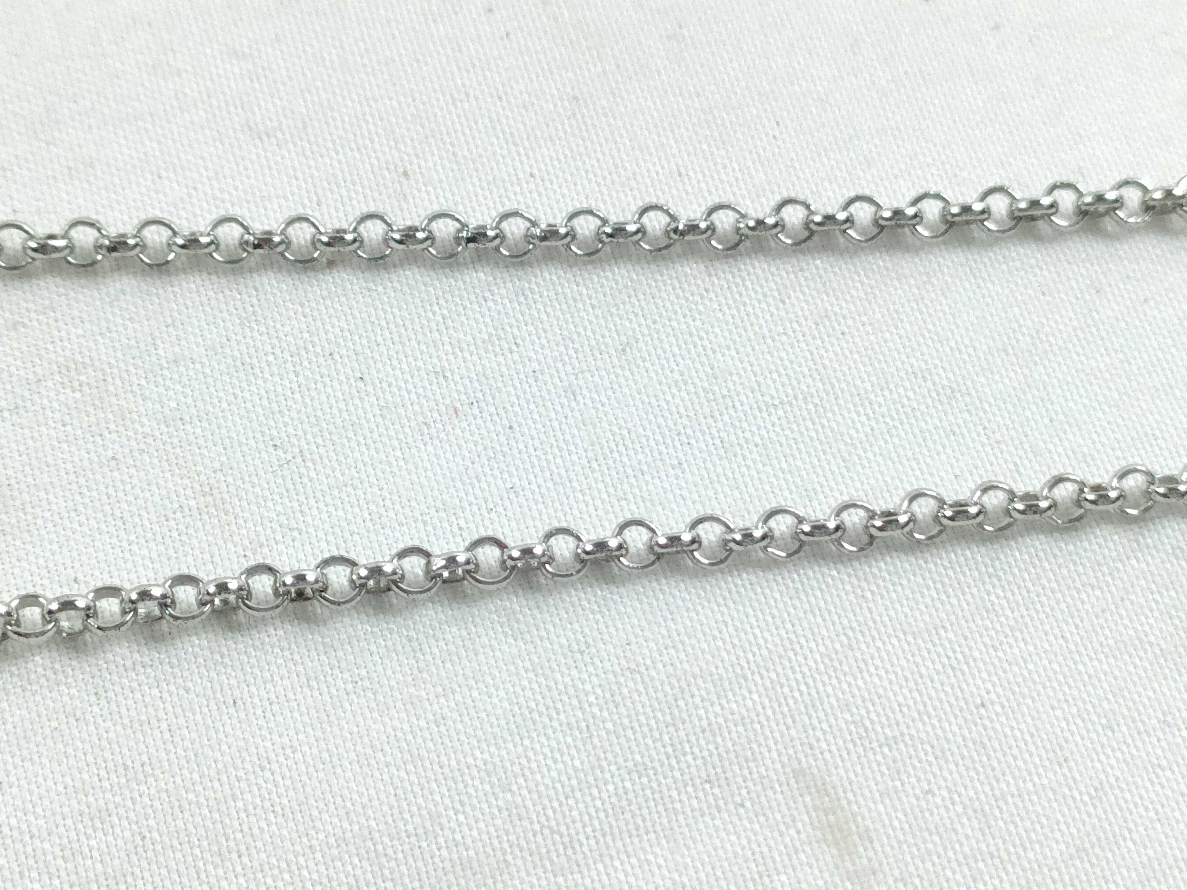 D logo rhinestone necklace — view 5