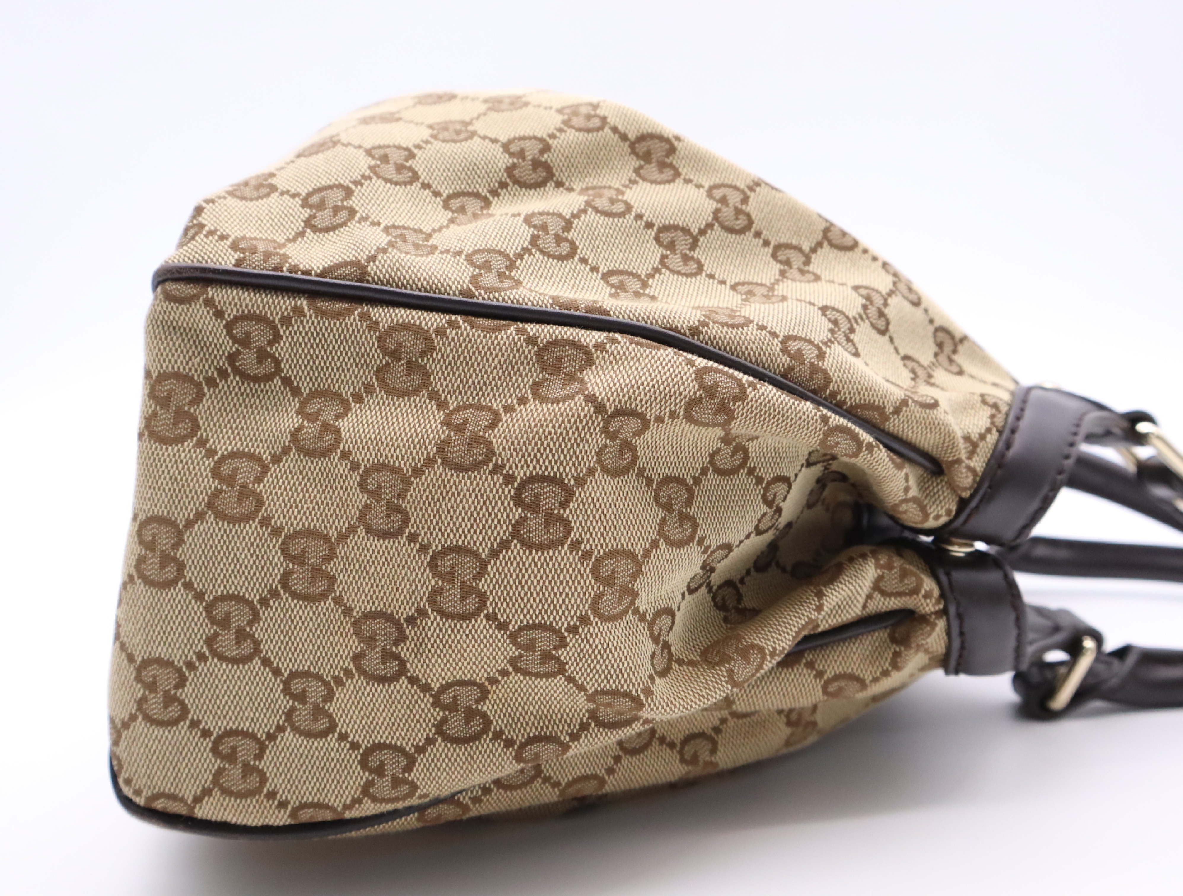 GG Canvas Sukey Handbag, Brown, with Dust Bag — view 5