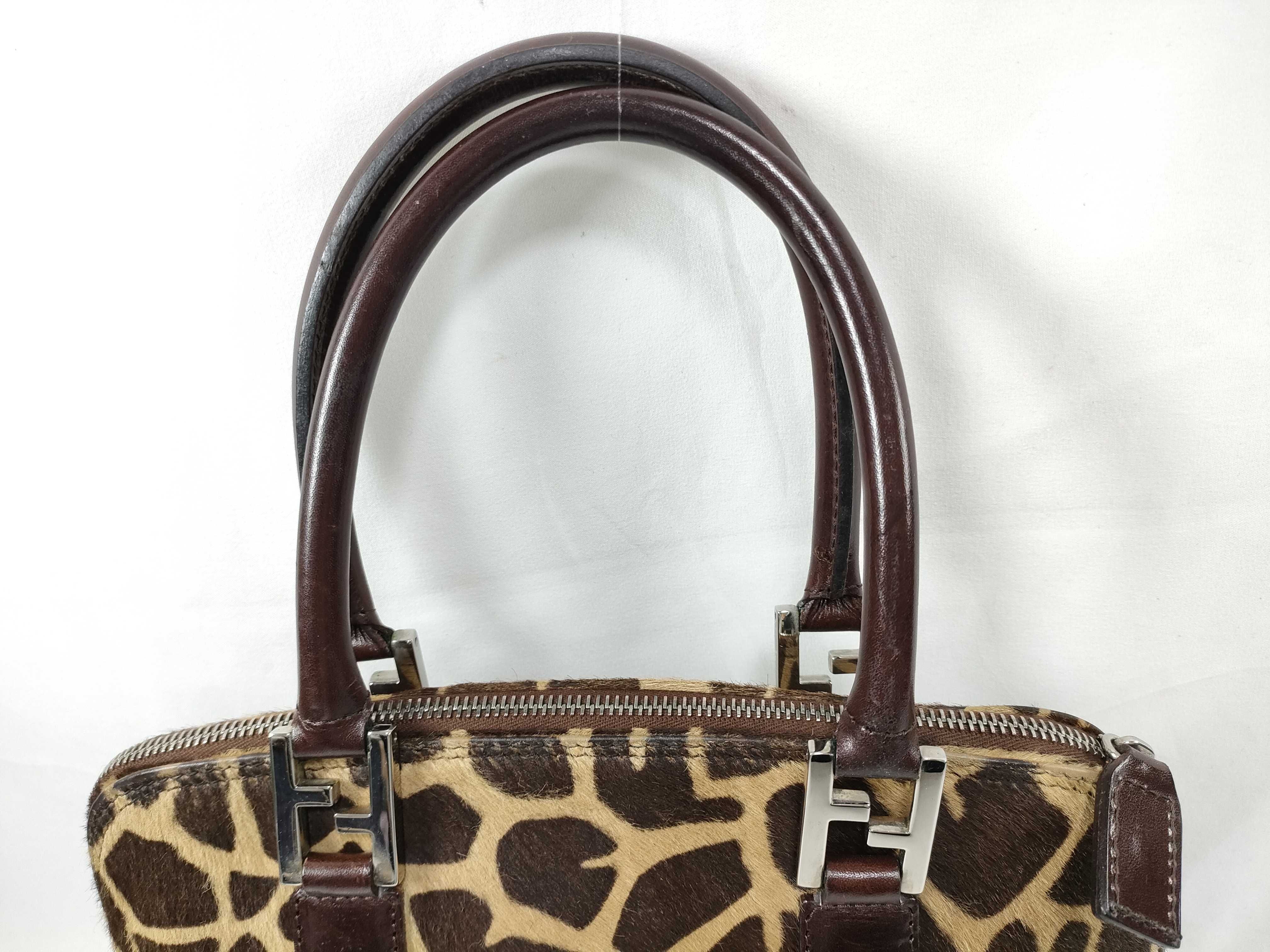 Calf Hair Giraffe 2-way Handbag Shoulder Bag Handbag — view 3