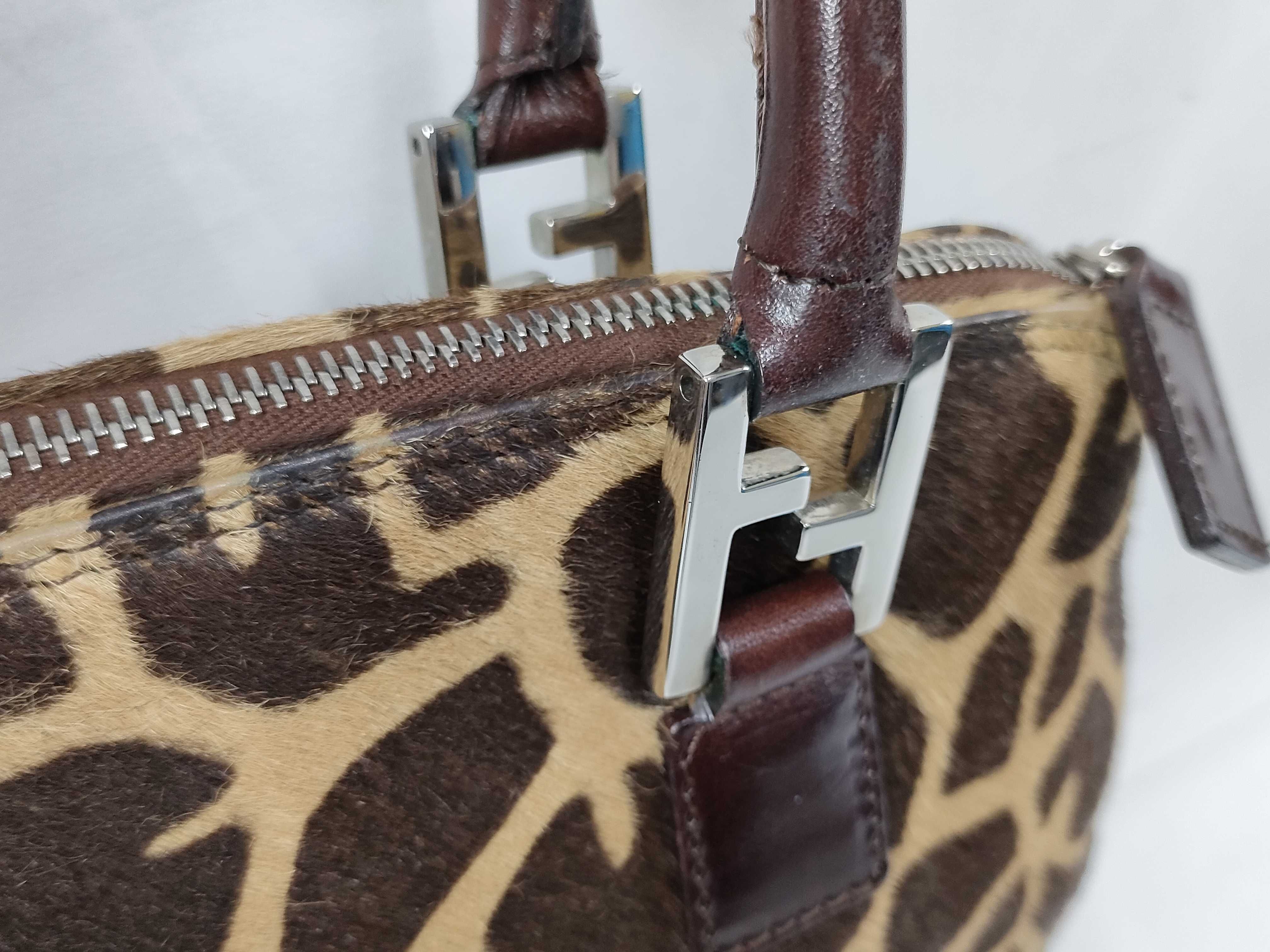 Calf Hair Giraffe 2-way Handbag Shoulder Bag Handbag — view 4