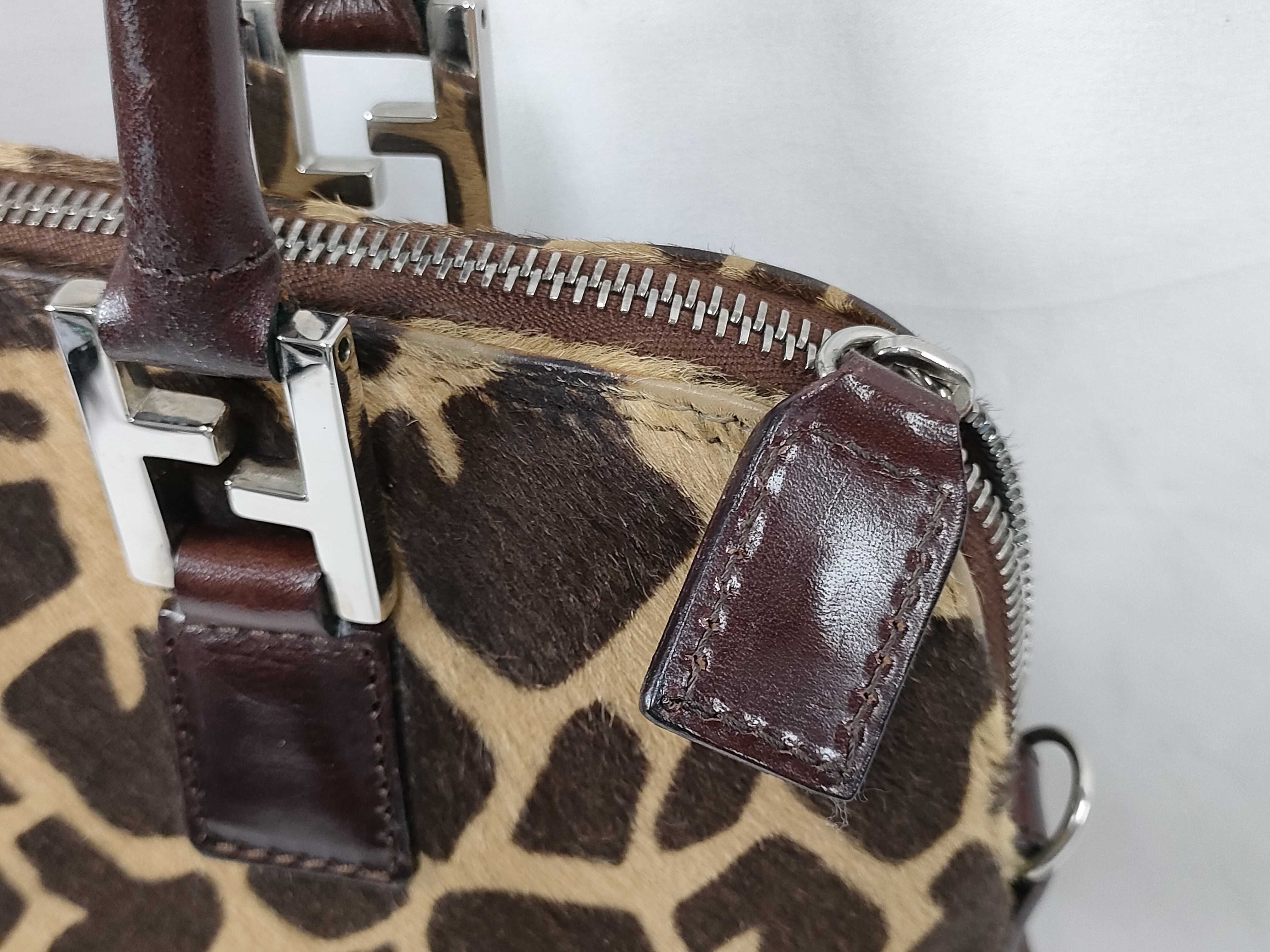 Calf Hair Giraffe 2-way Handbag Shoulder Bag Handbag — view 5