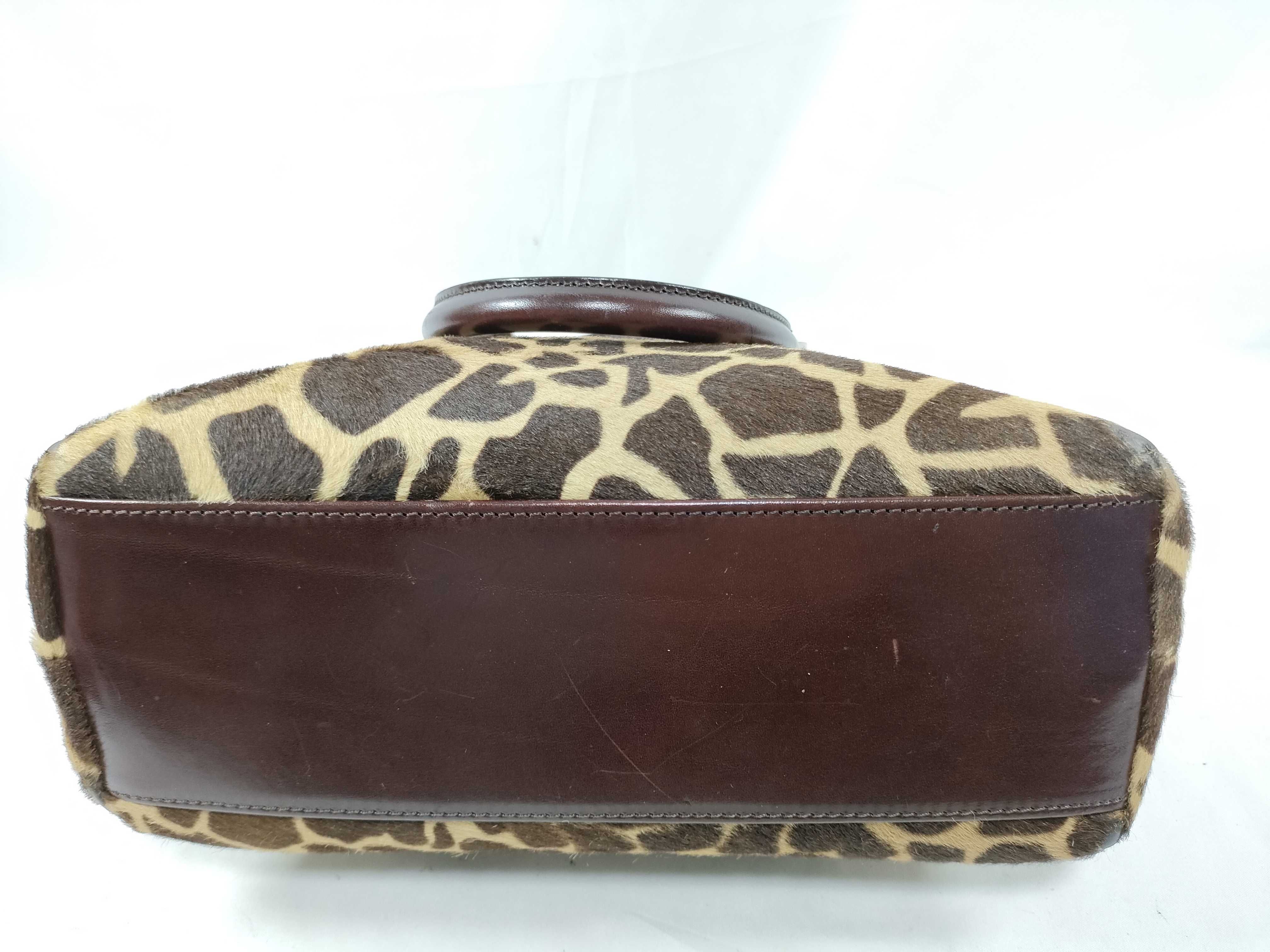 Calf Hair Giraffe 2-way Handbag Shoulder Bag Handbag — view 7