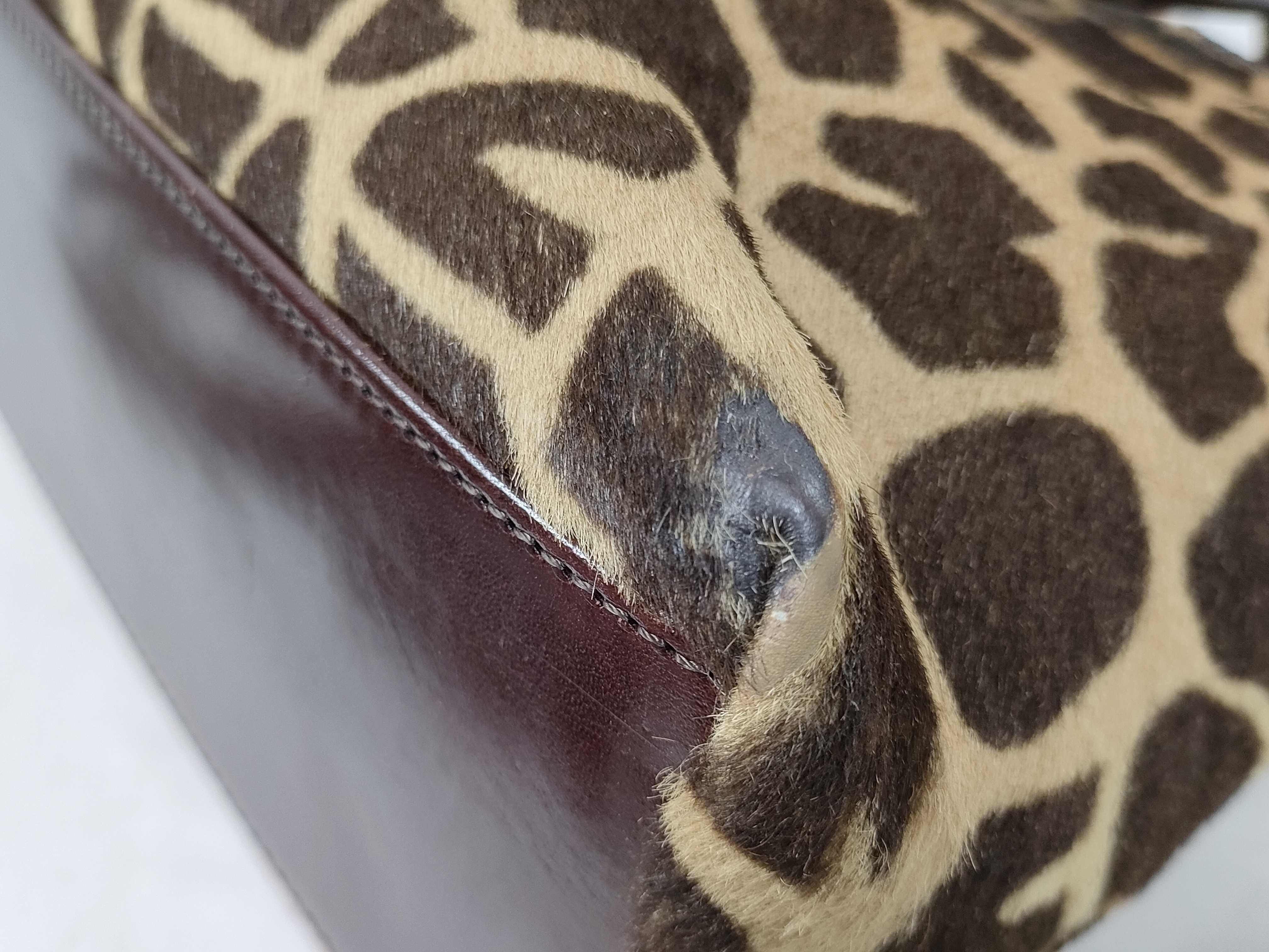 Calf Hair Giraffe 2-way Handbag Shoulder Bag Handbag — view 9