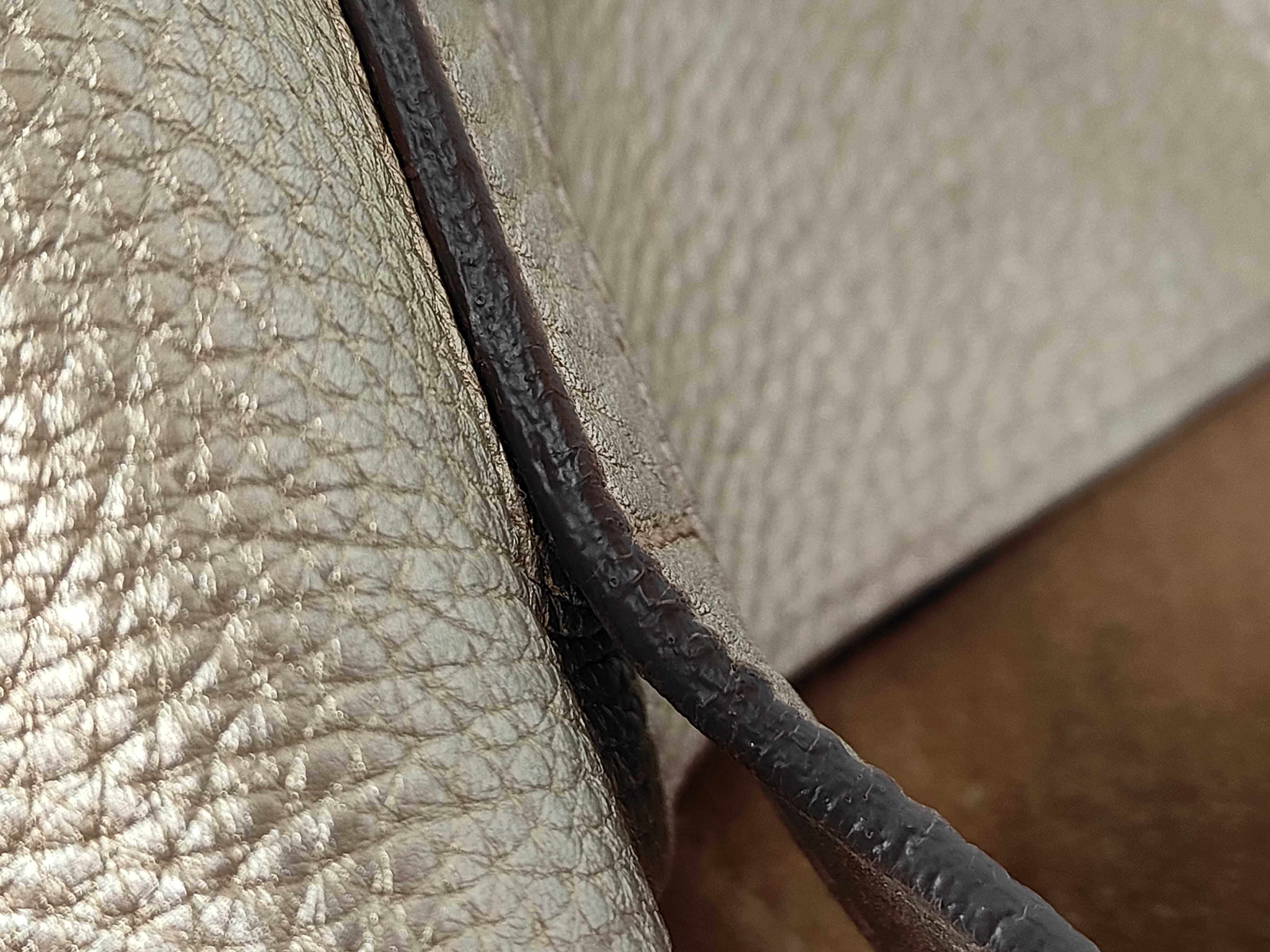 Metallic Vitello Daino Tote Shopper Bag — view 5