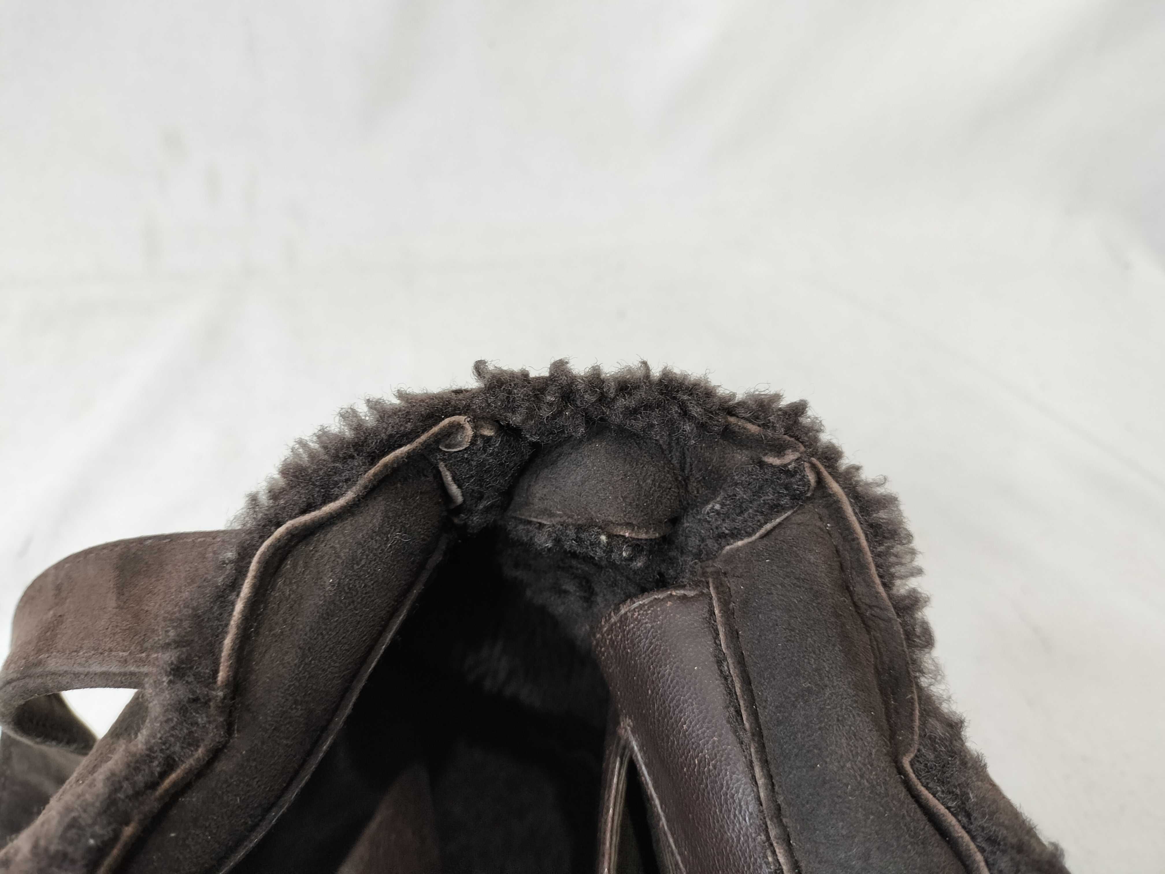 Suede Mini Handbag with Boa Lining — view 11