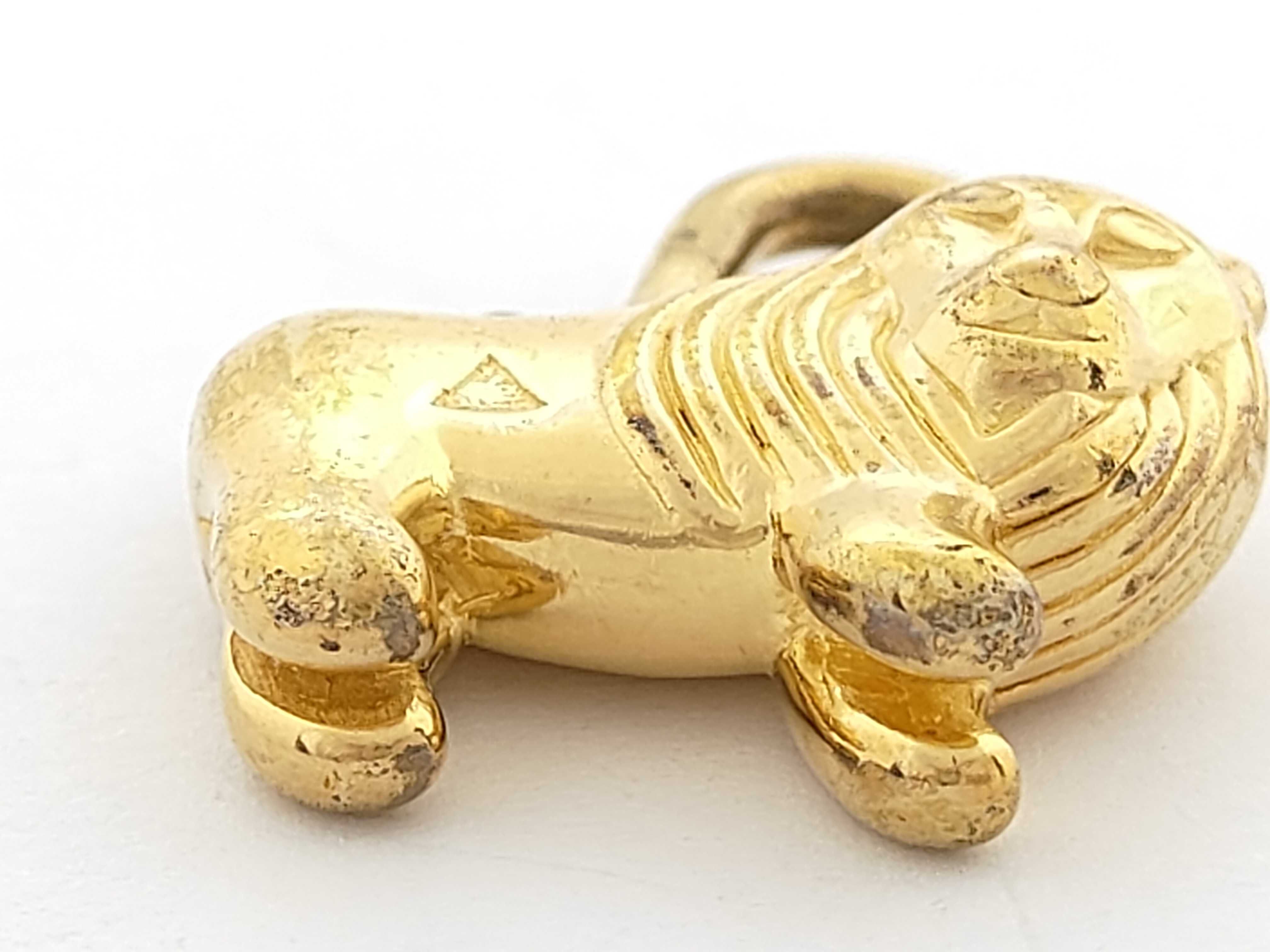 Cadena Charm, Lion, 1997, Gold, Other Accessories — view 7