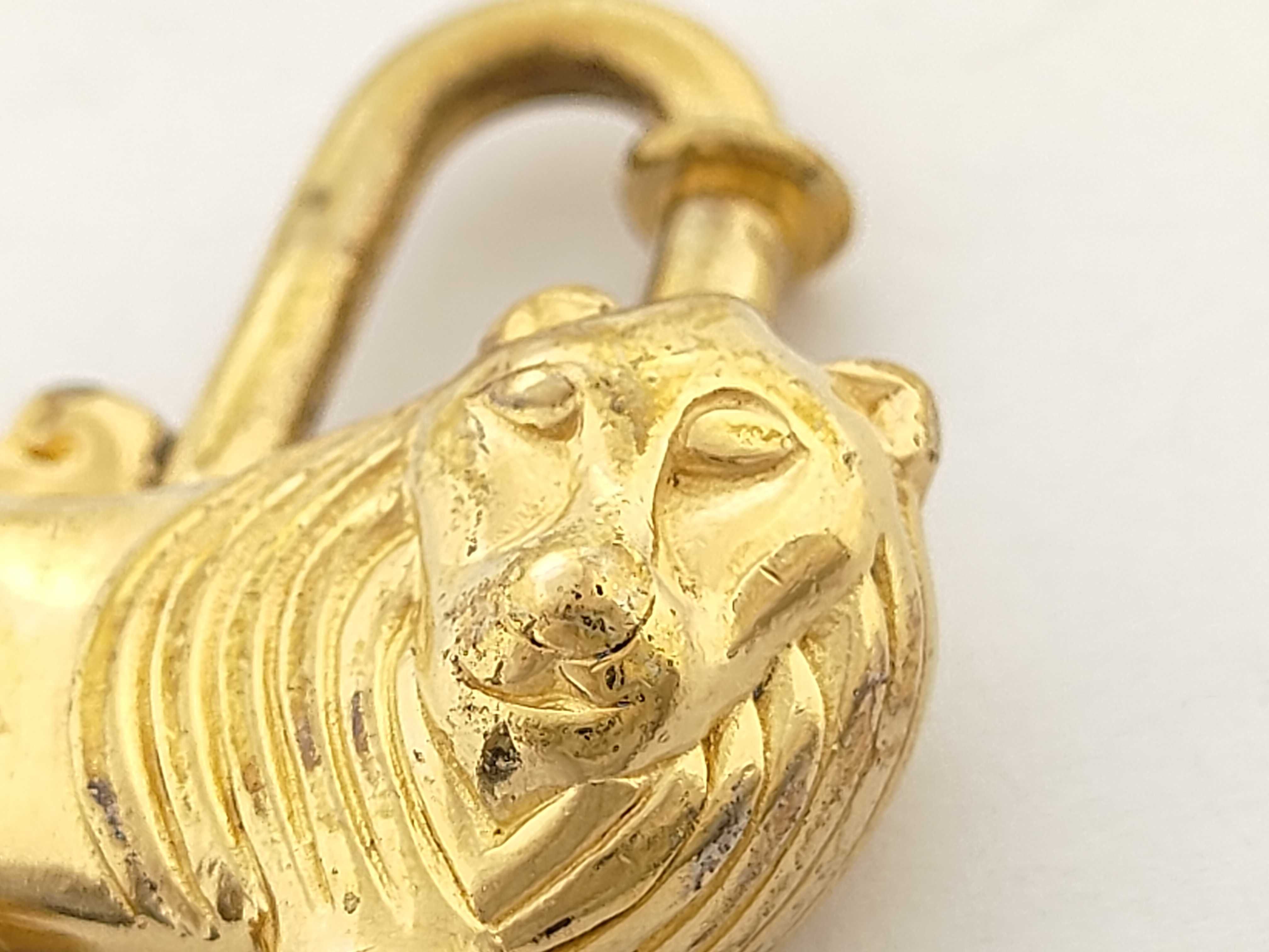 Cadena Charm, Lion, 1997, Gold, Other Accessories — view 8