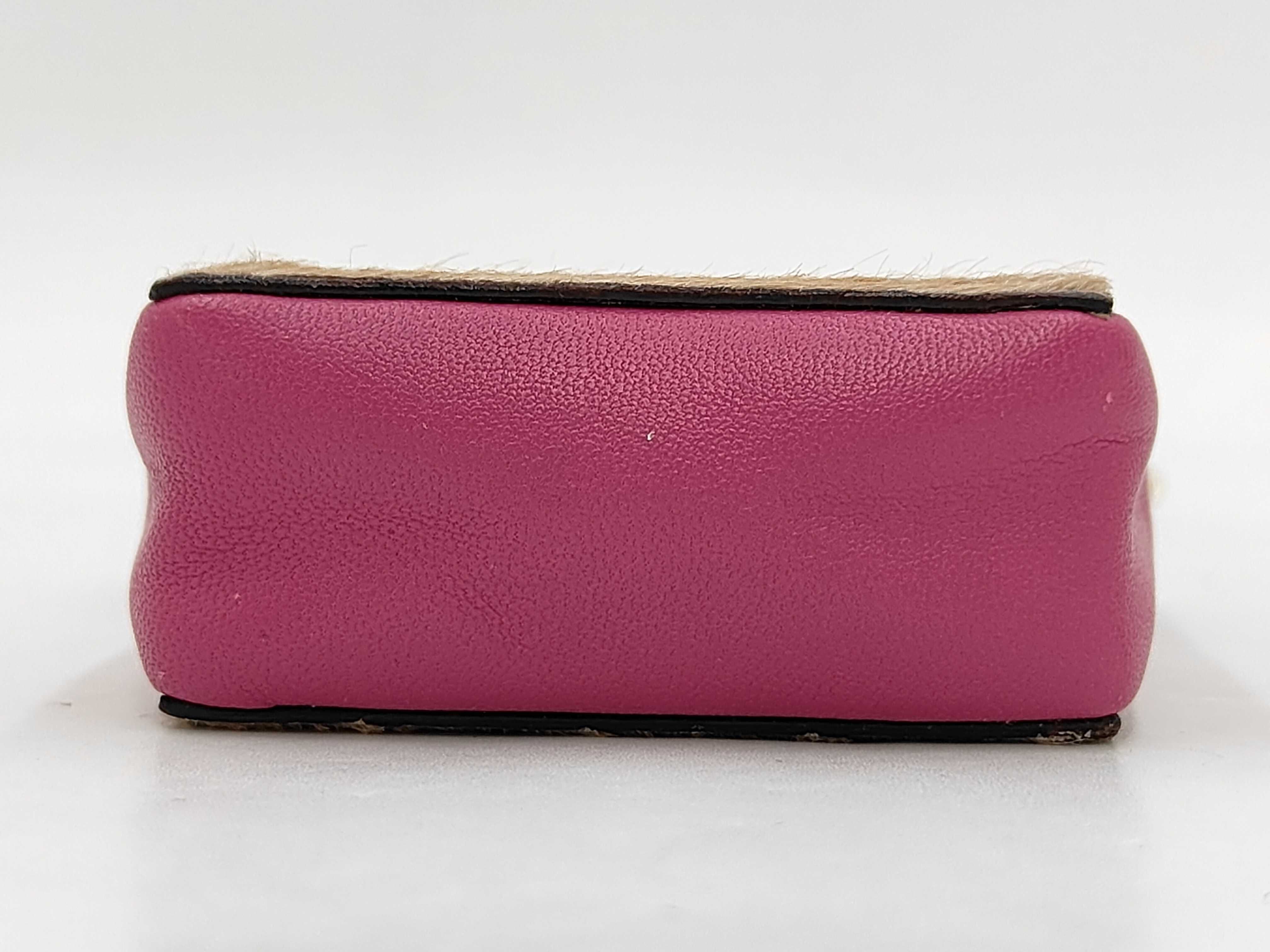 Chain Pouch, Leather, Pink, with Authenticity Card and Seal, Chain Shoulder Bag — view 3