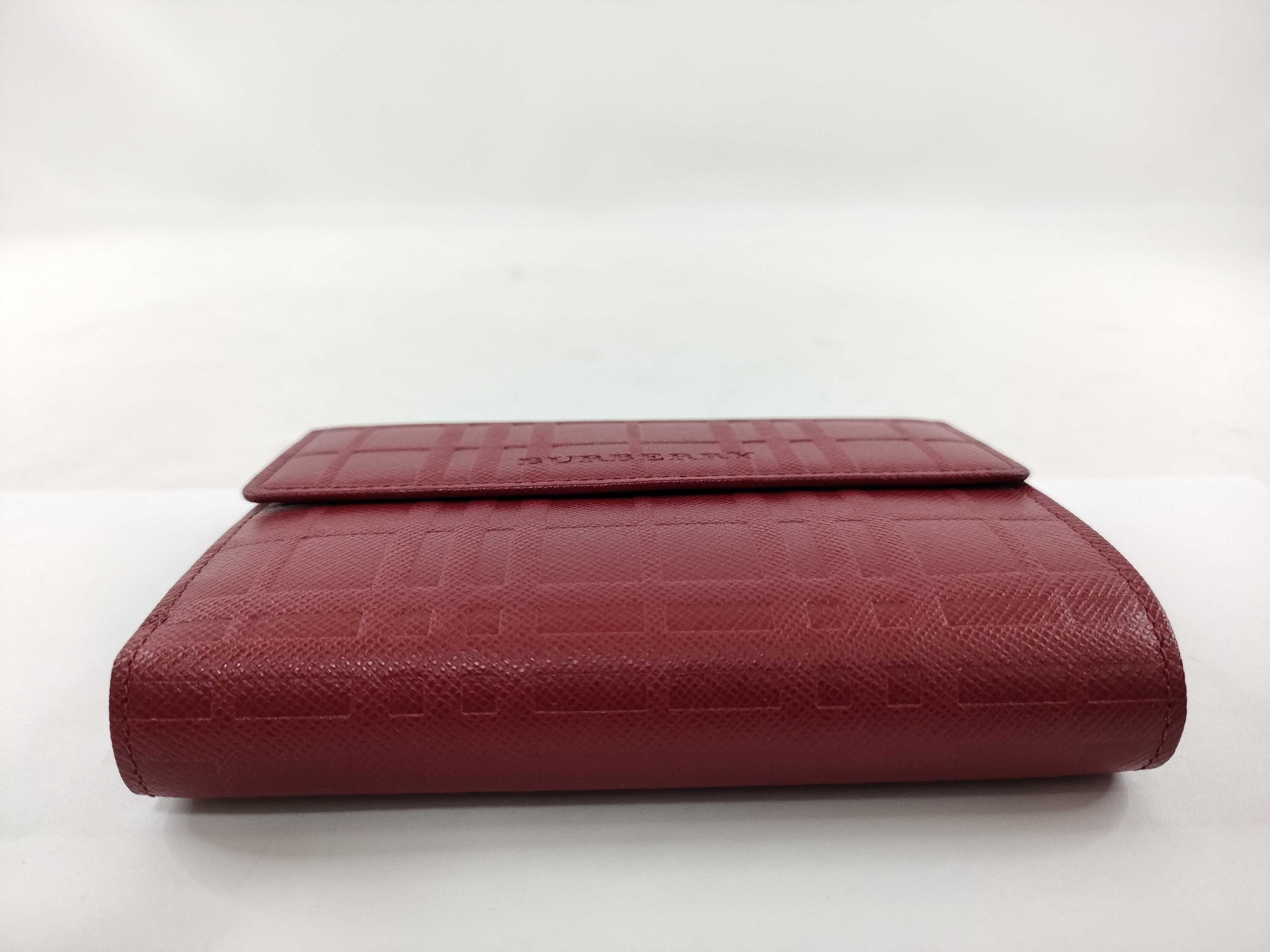 Check Clasp Medium Wallet/Fold Wallet Red Wallet — view 3