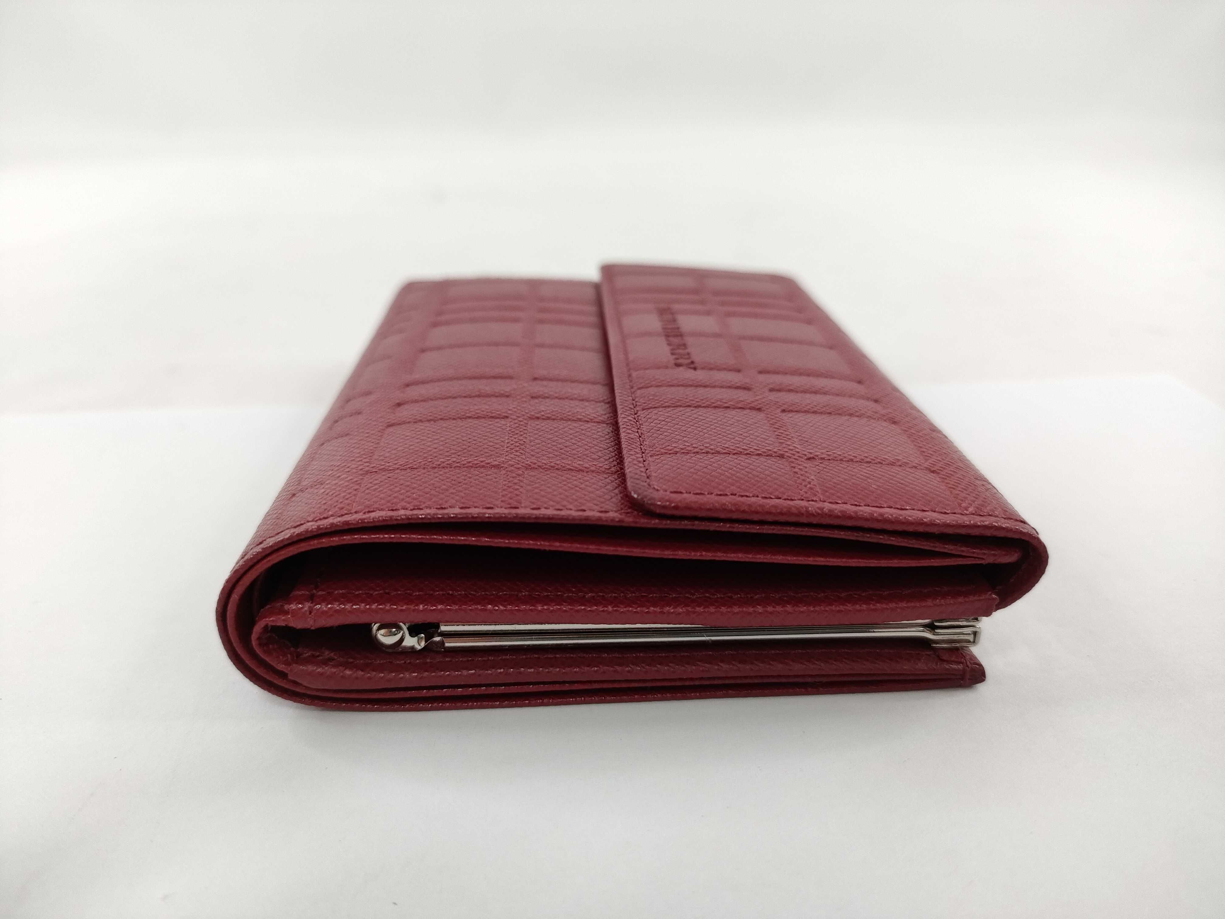 Check Clasp Medium Wallet/Fold Wallet Red Wallet — view 4