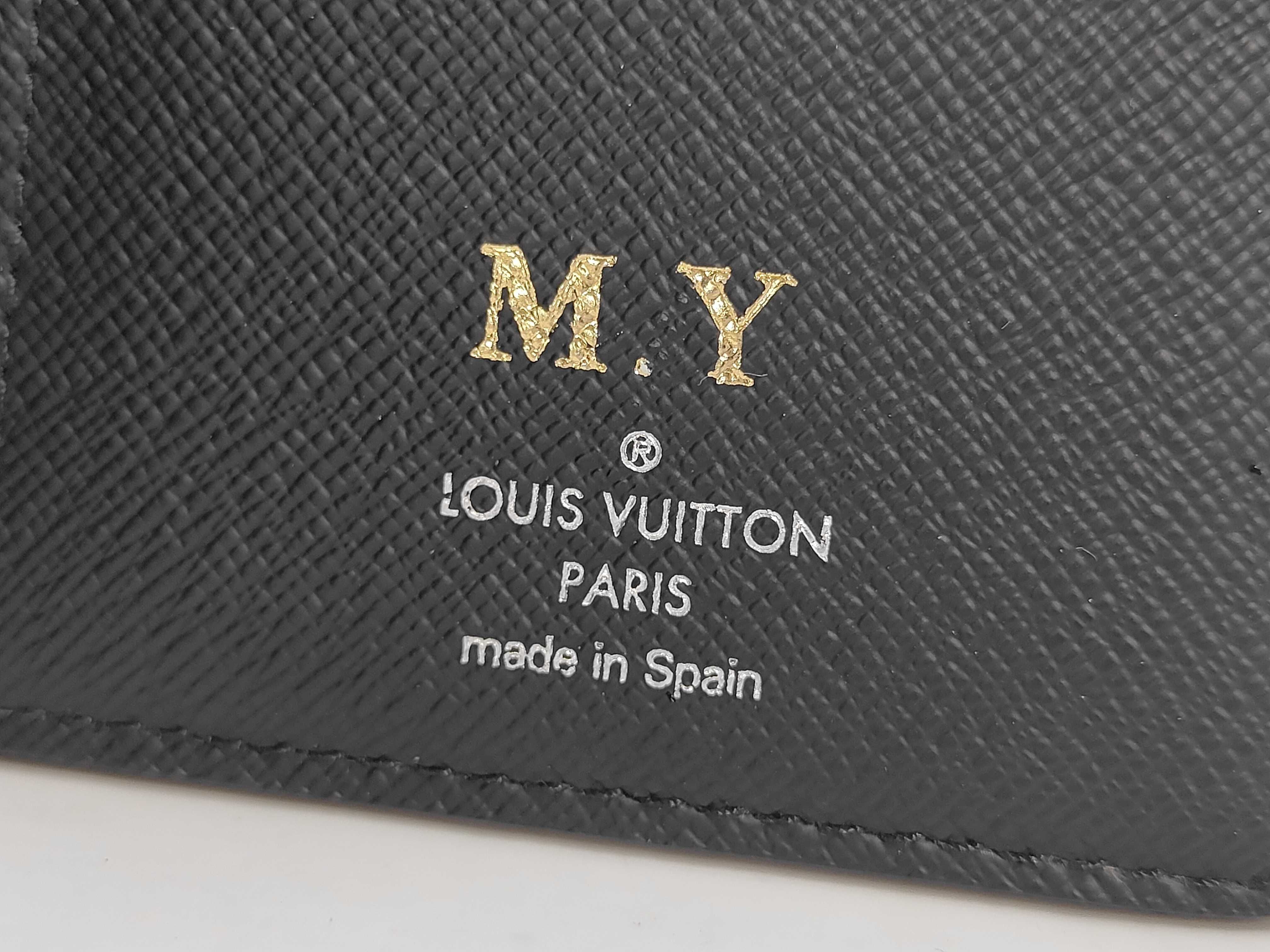 M61697 Monogram Eclipse Portefeuille Brazza Black Wallet — view 6