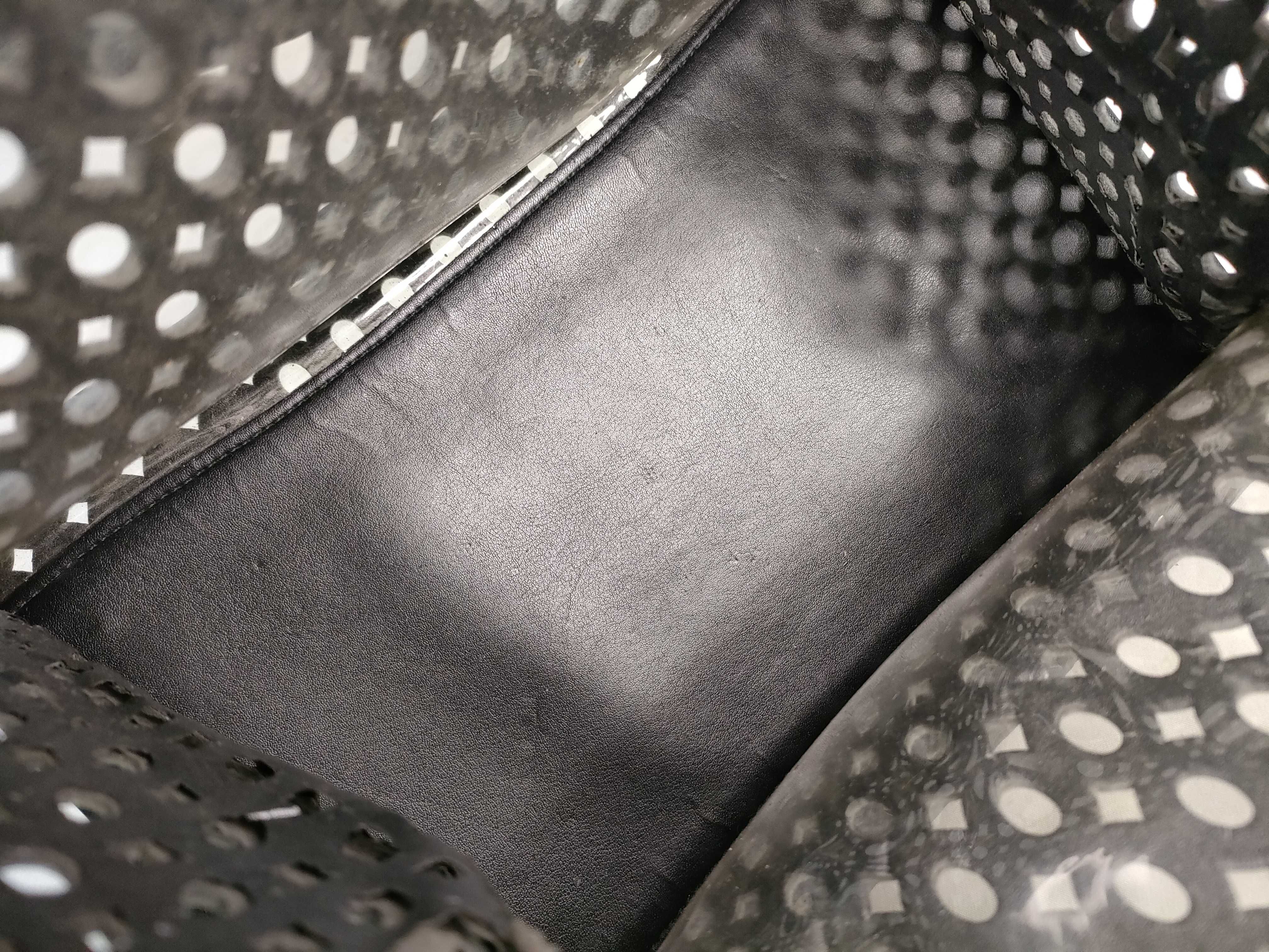 Saffiano Lux Leather Tote Bag, Black BR5016 Tote Bag — view 9