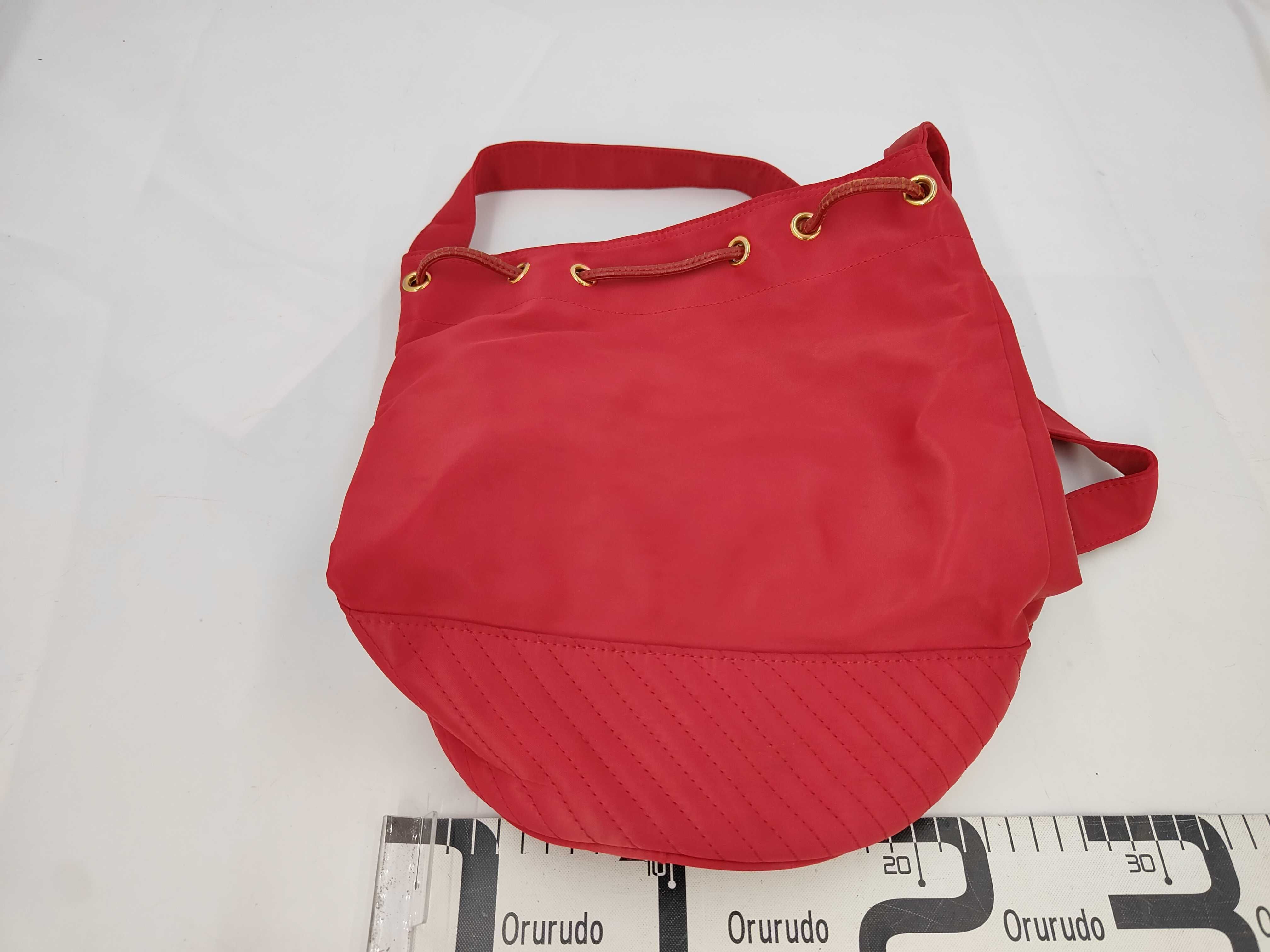 Nylon Drawstring Shoulder Bag Pink Shoulder Bag — view 2