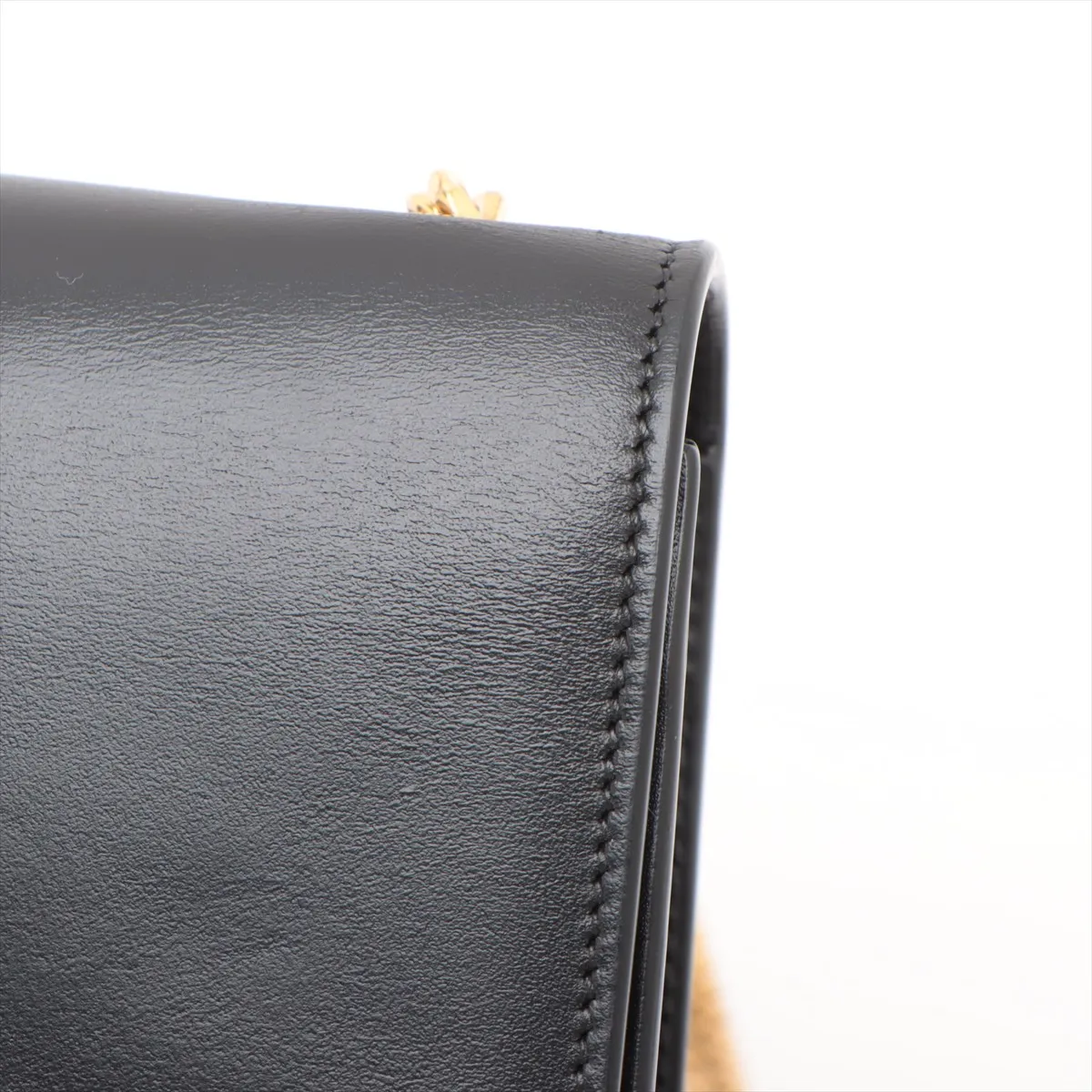 Classic Kate Leather Chain Shoulder Bag Black 354119 — view 11