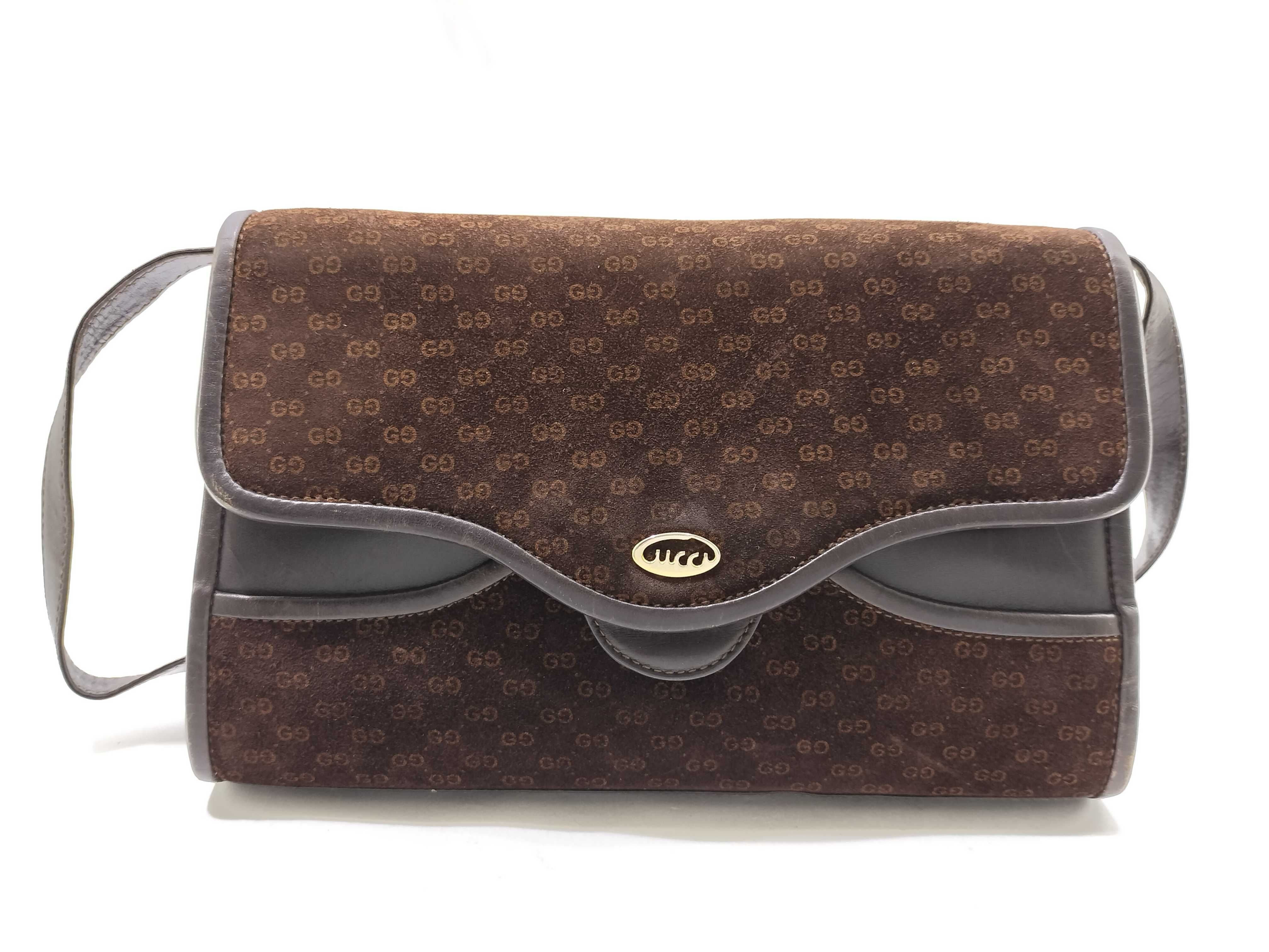 Old Gucci 2WAY Shoulder Bag GG Clutch Bag
