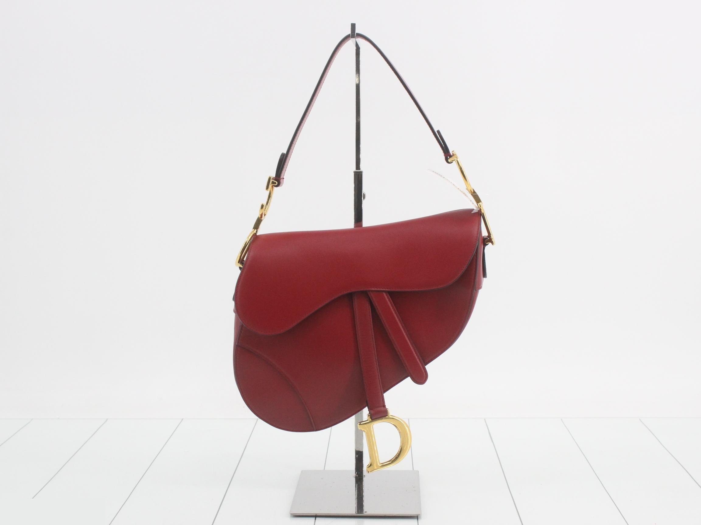 Saddlebag, Leather, One-Shoulder Bag, Red