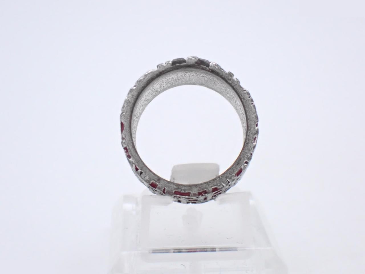 Trotter (precious metal) ring, stamped "6", actual size #9 — view 3