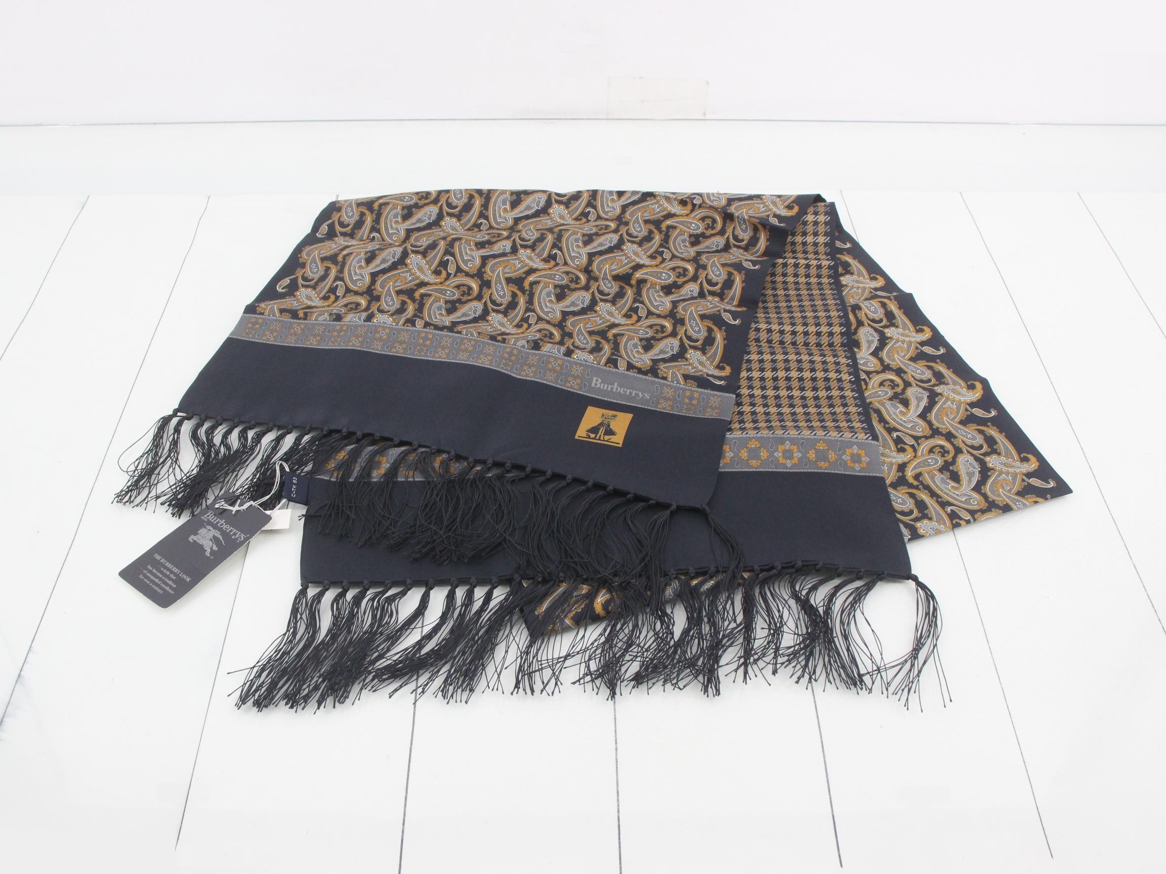 Silk paisley pattern scarf — view 2